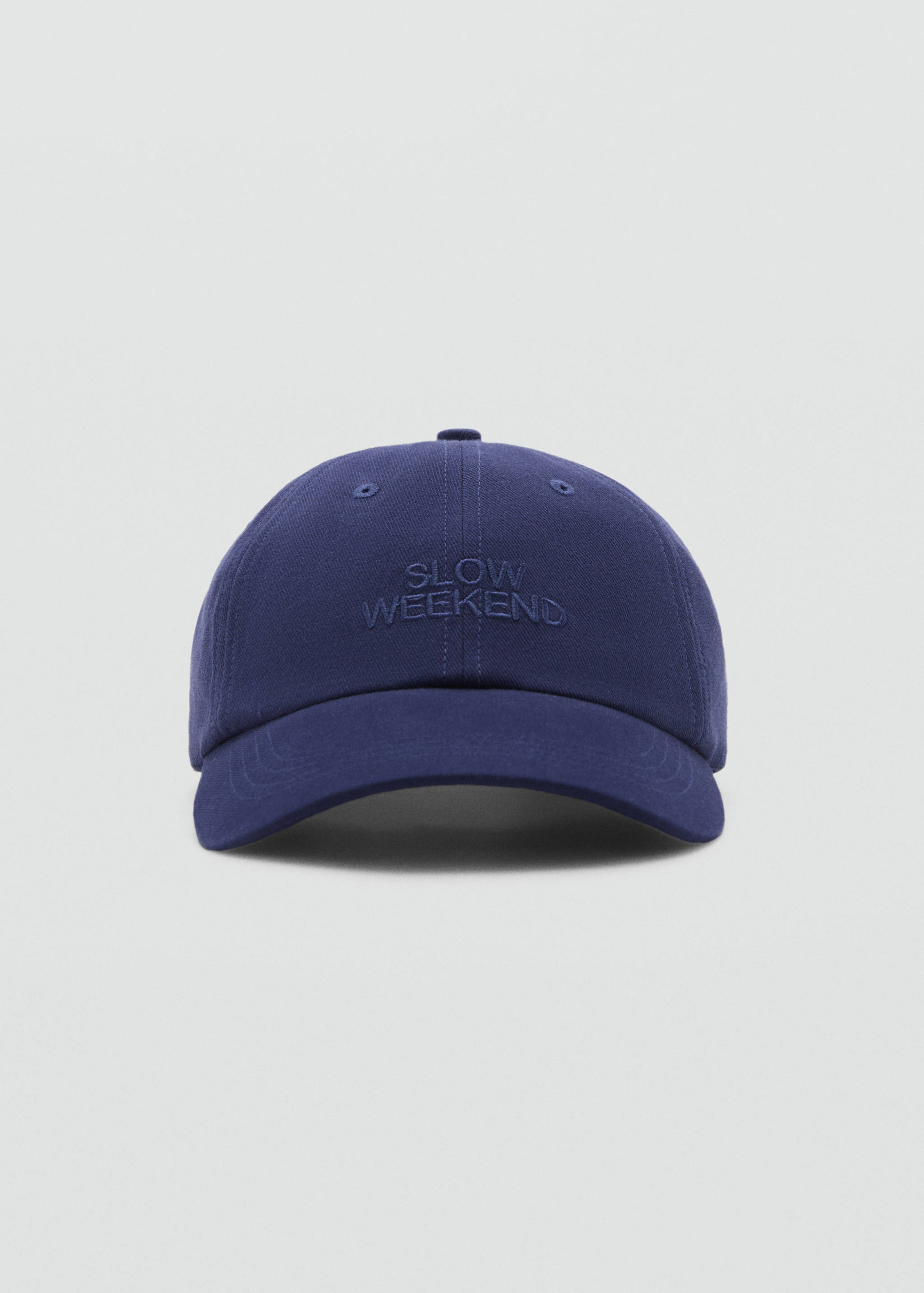 Embroidered message cap - Medium plane
