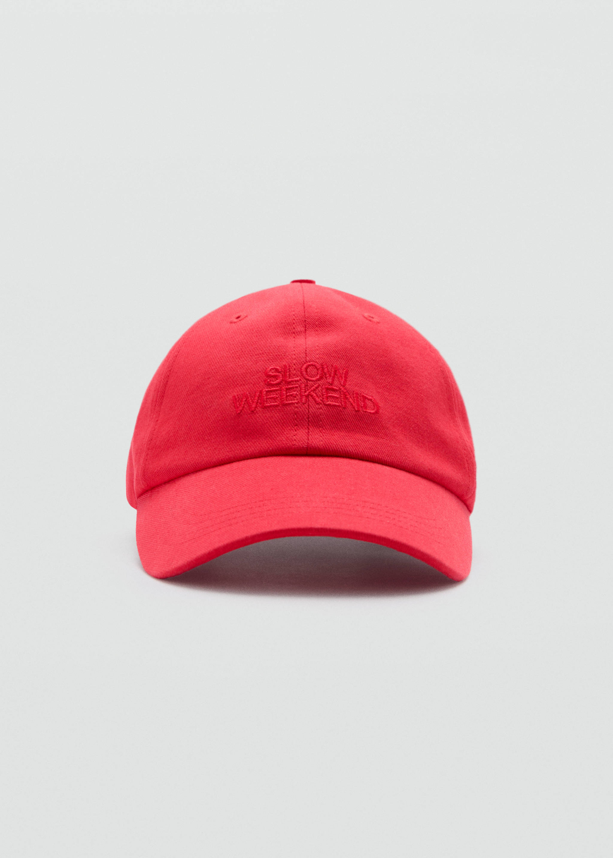 Embroidered message cap - Medium plane