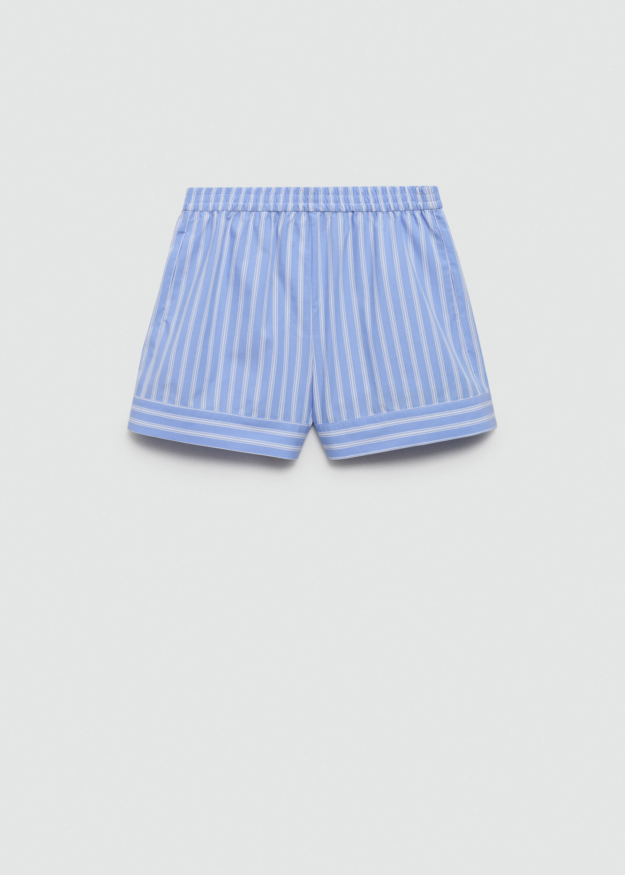 Striped straight-fit shorts - Article without model