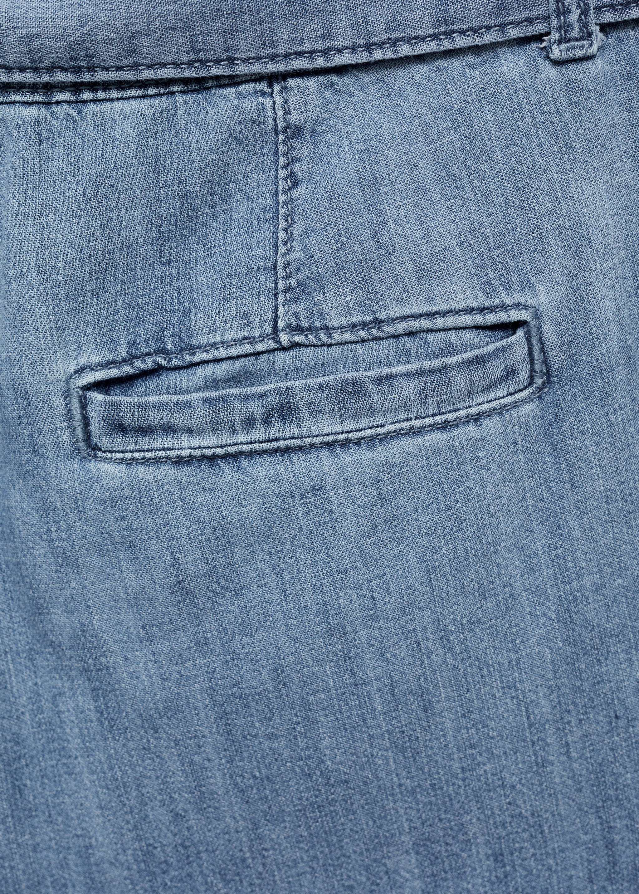 Pantalons fluids wideleg cinturó - Detall de l'article 0