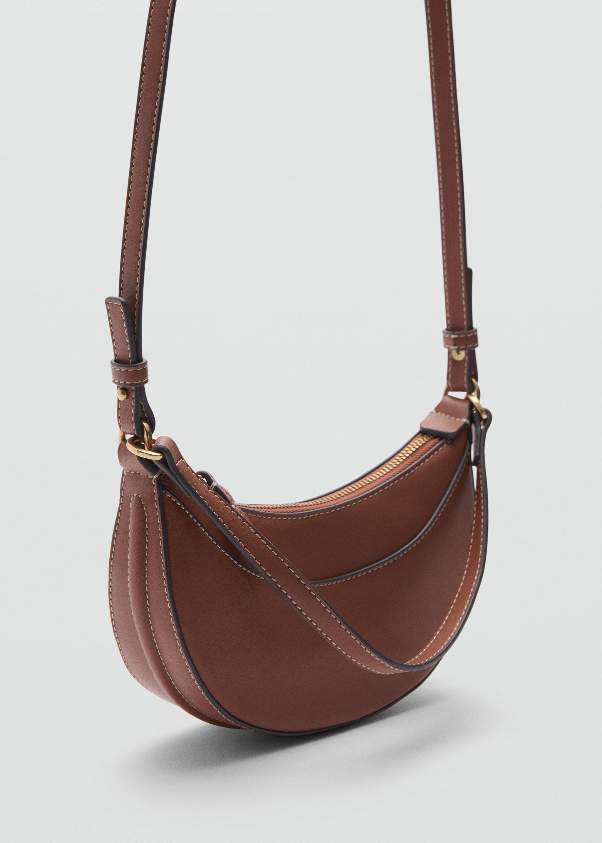 Oval shoulder bag - Medium plane