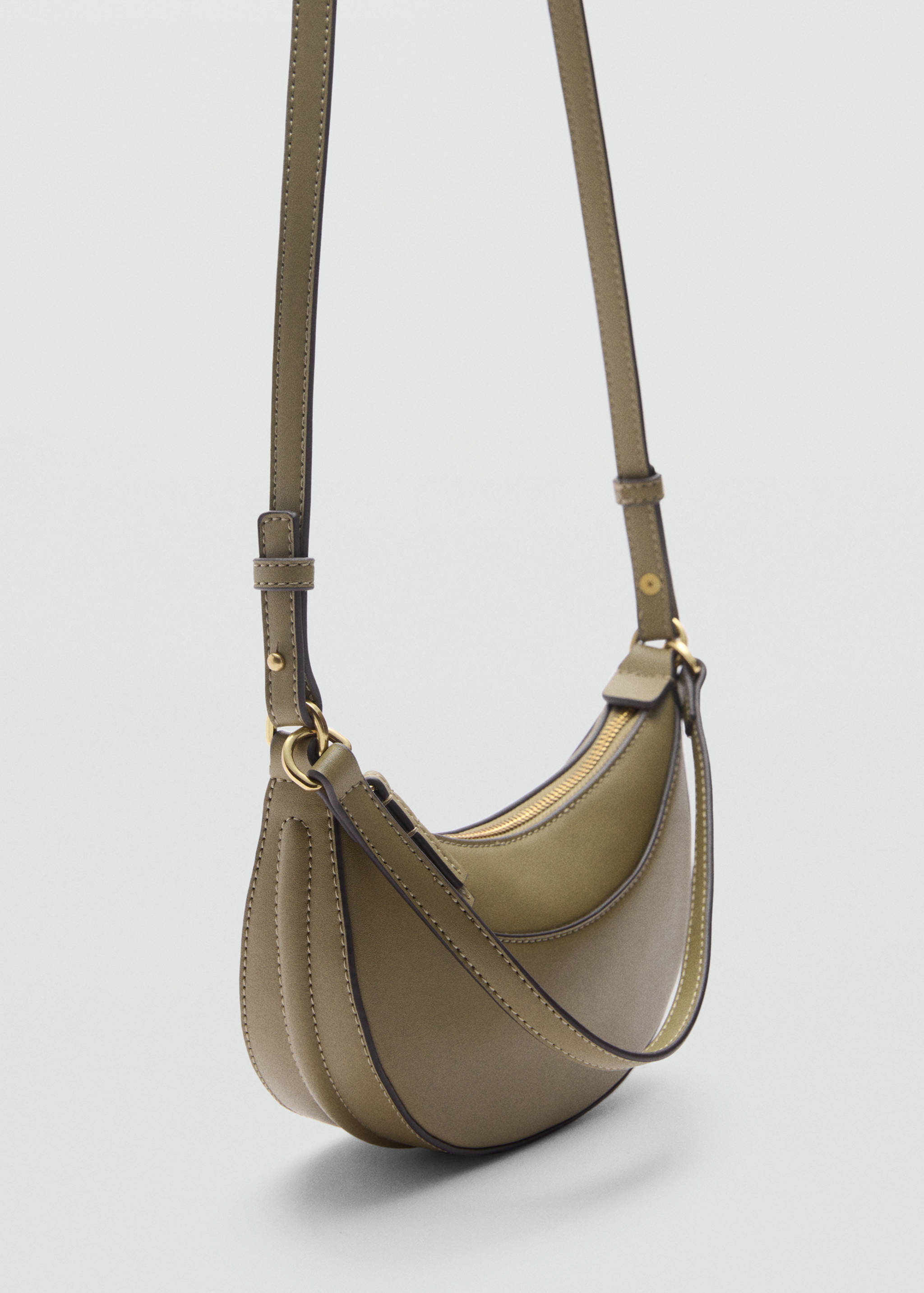 Oval shoulder bag - Medium plane