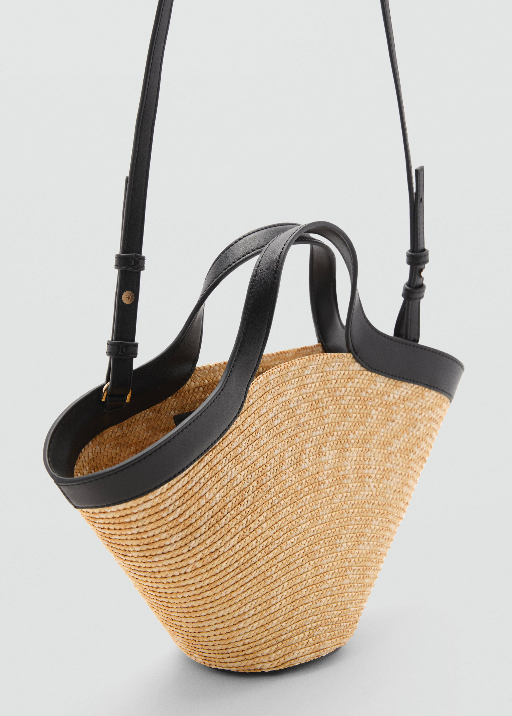 Natural fibre basket bag - Medium plane