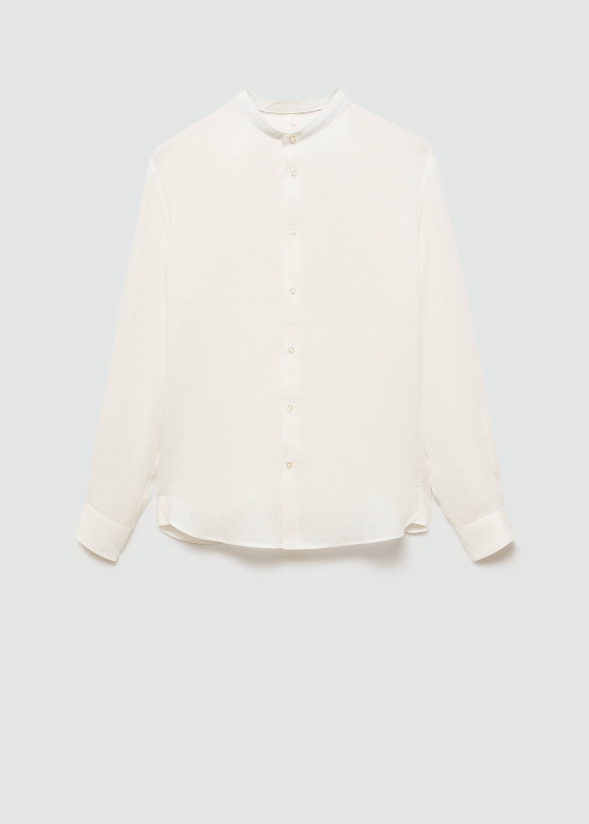 100% linen Mao collar shirt - Article without model