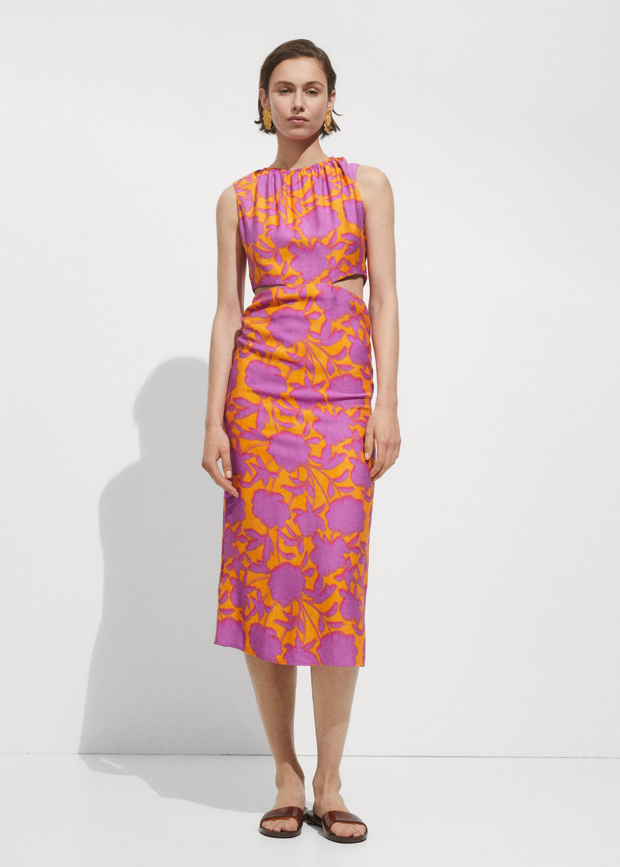 Robe imprimée ouvertures - Plan général