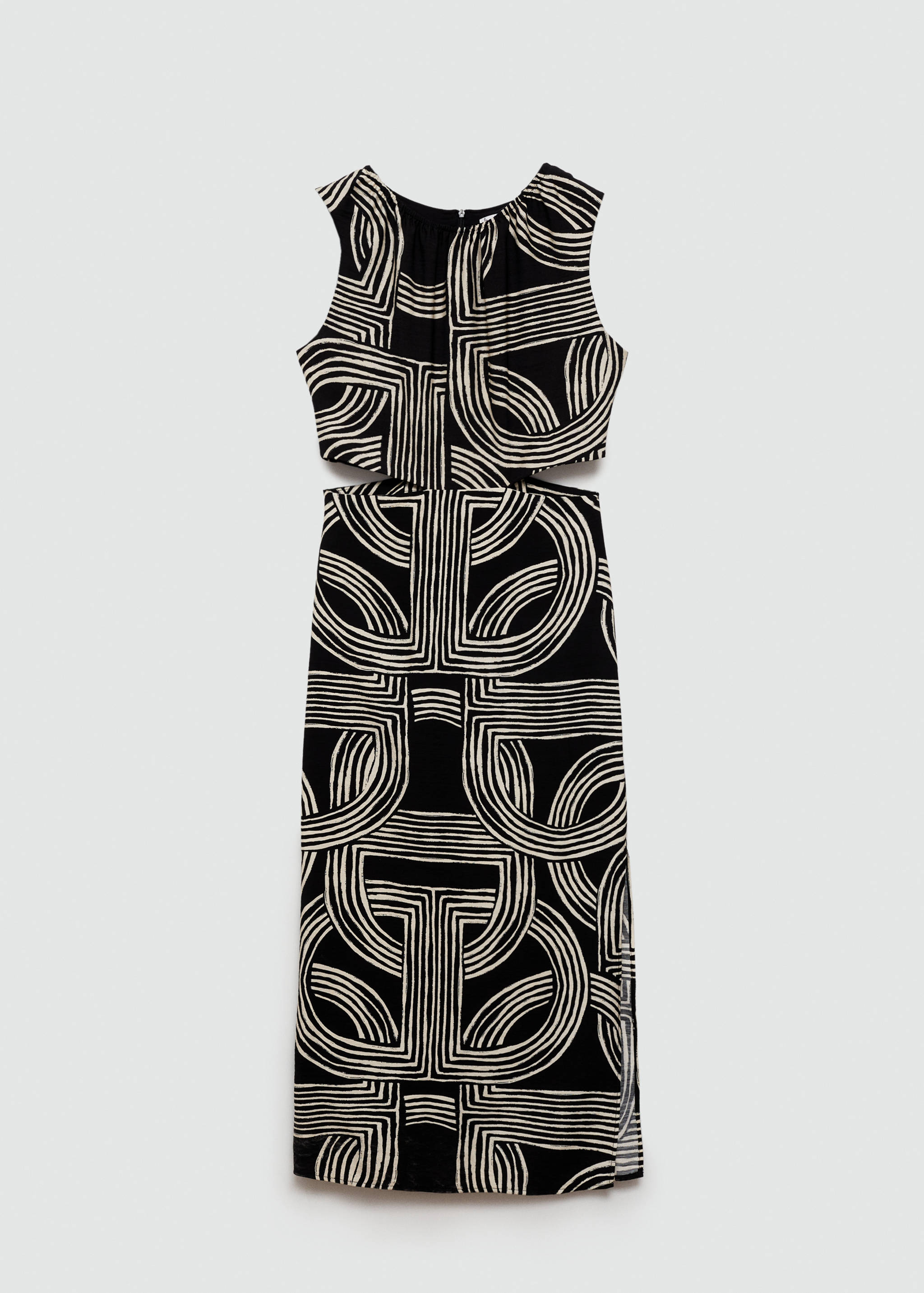 Printed dress with openings - Article without model