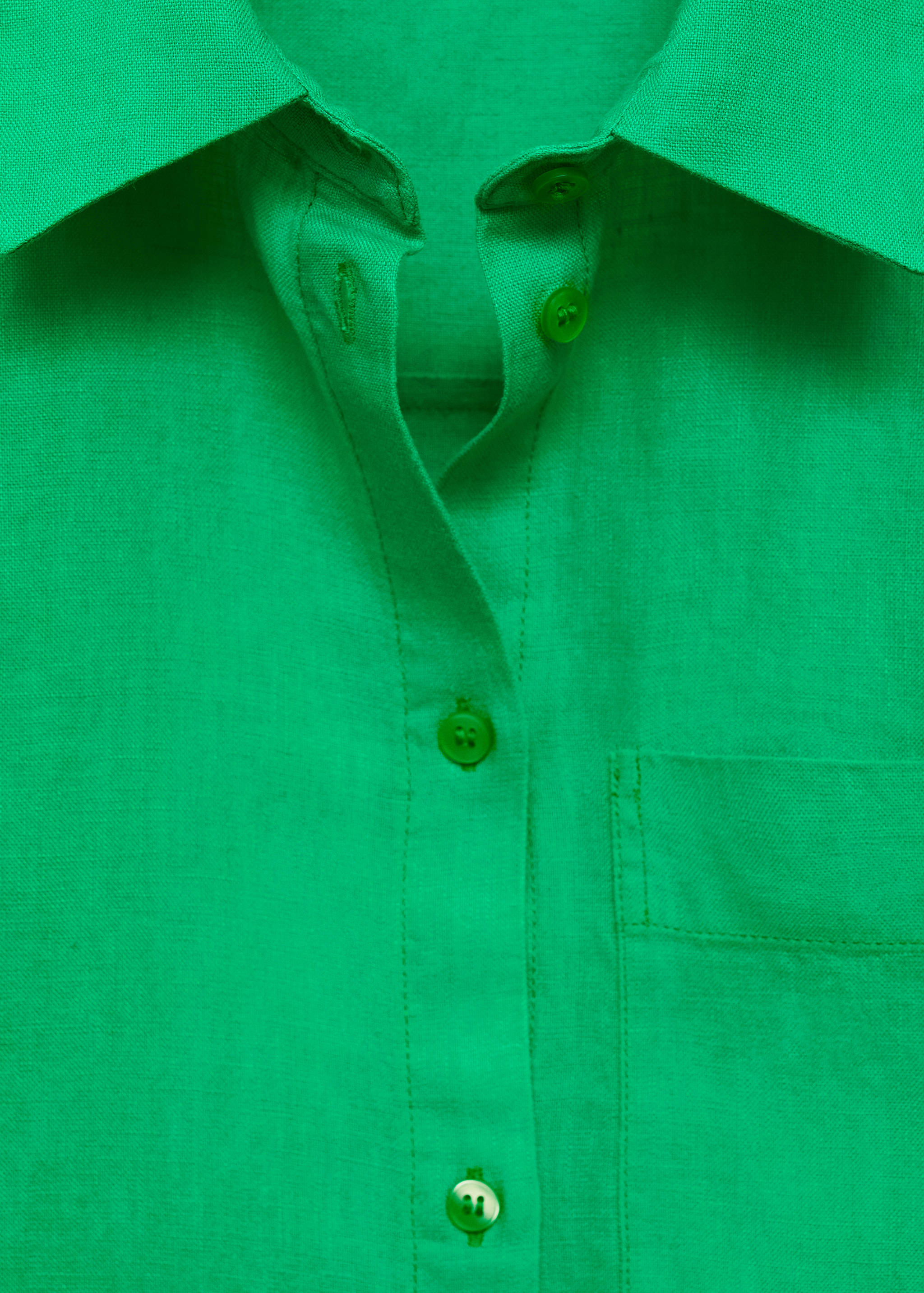 Pocket linen shirt - Details of the article 8