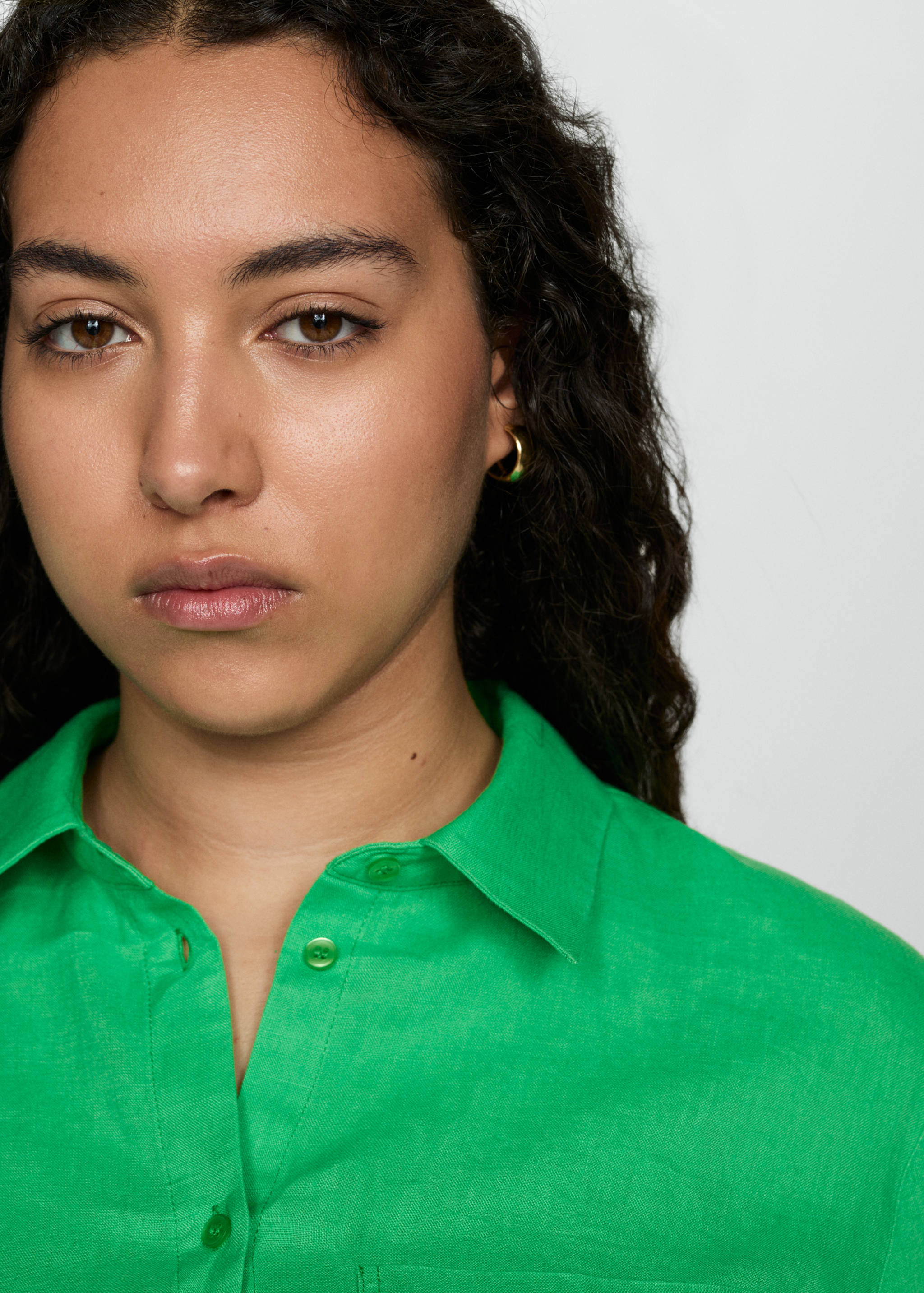 Pocket linen shirt - Details of the article 4