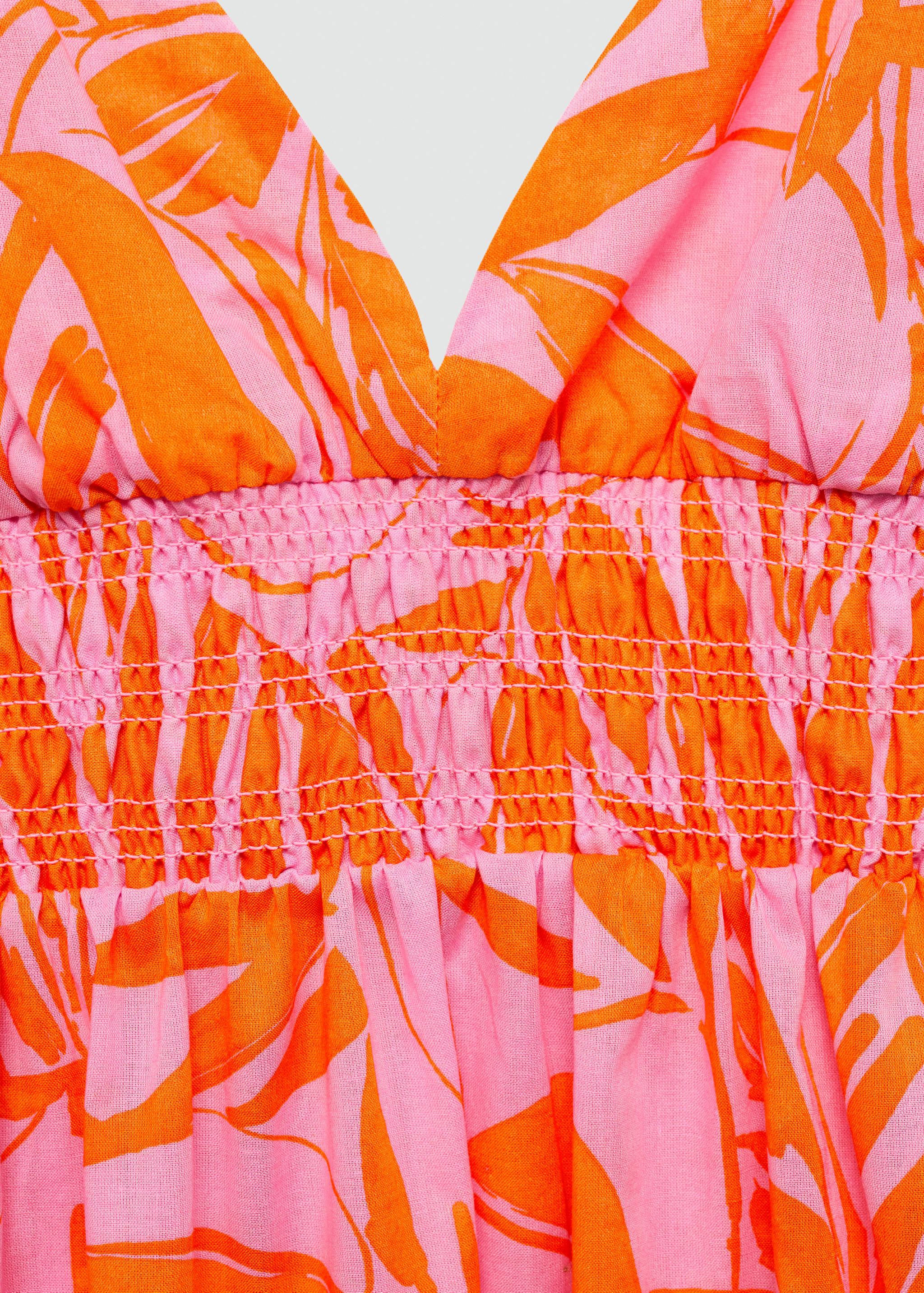 Long printed dress - Details of the article 8