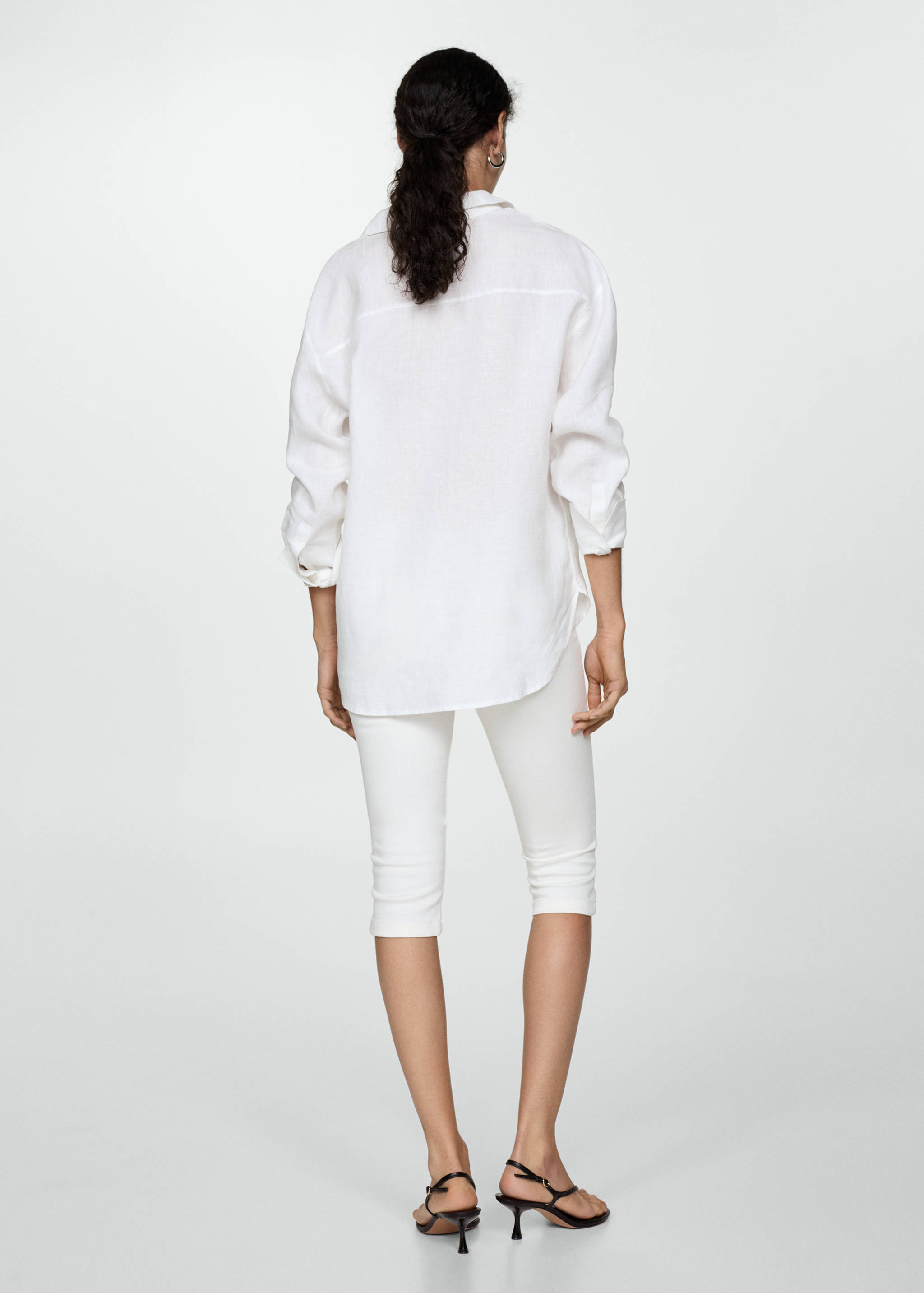 Chemise 100 % lin manches longues - Verso de l’article