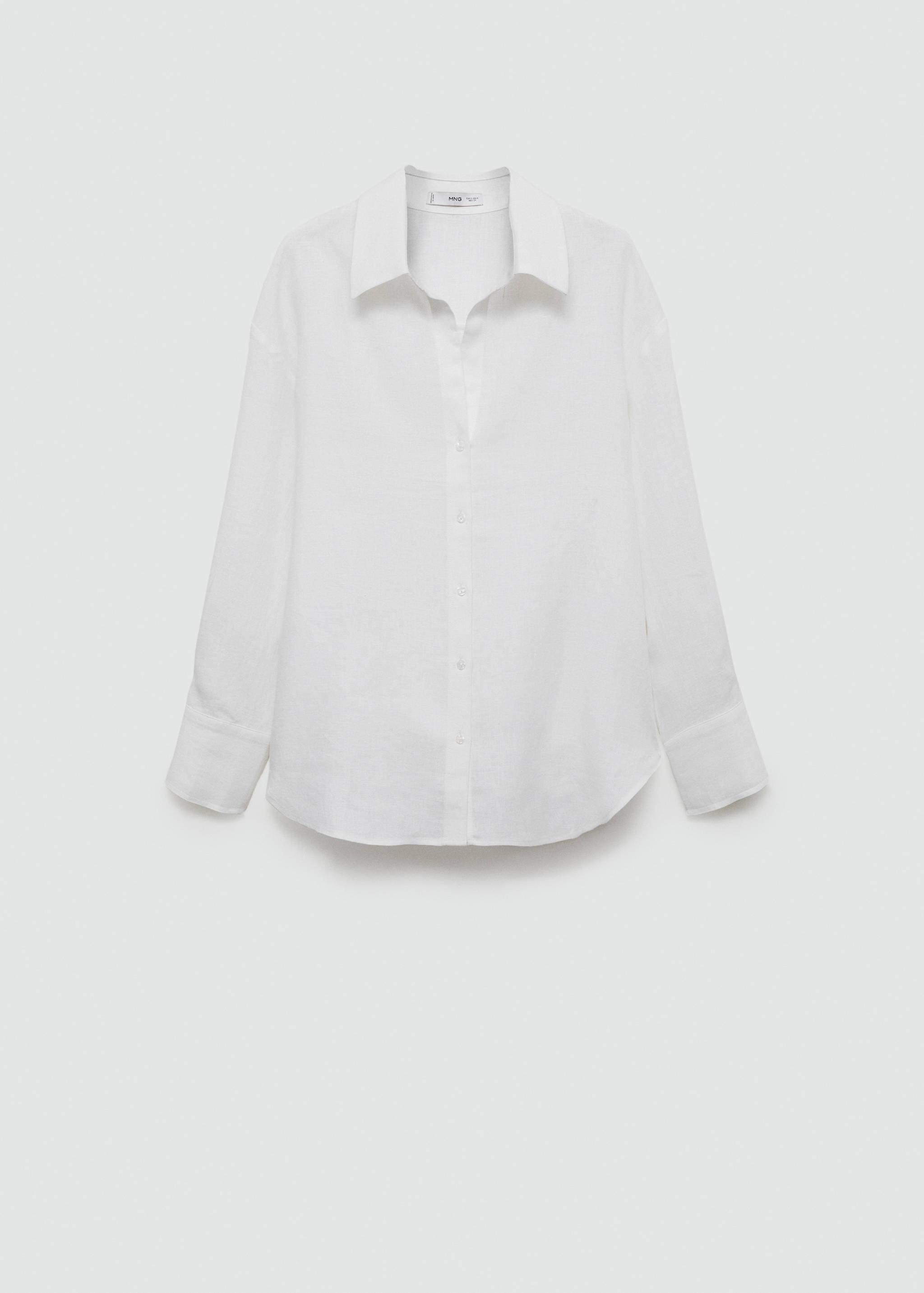 100% linen long-sleeved shirt - Article without model