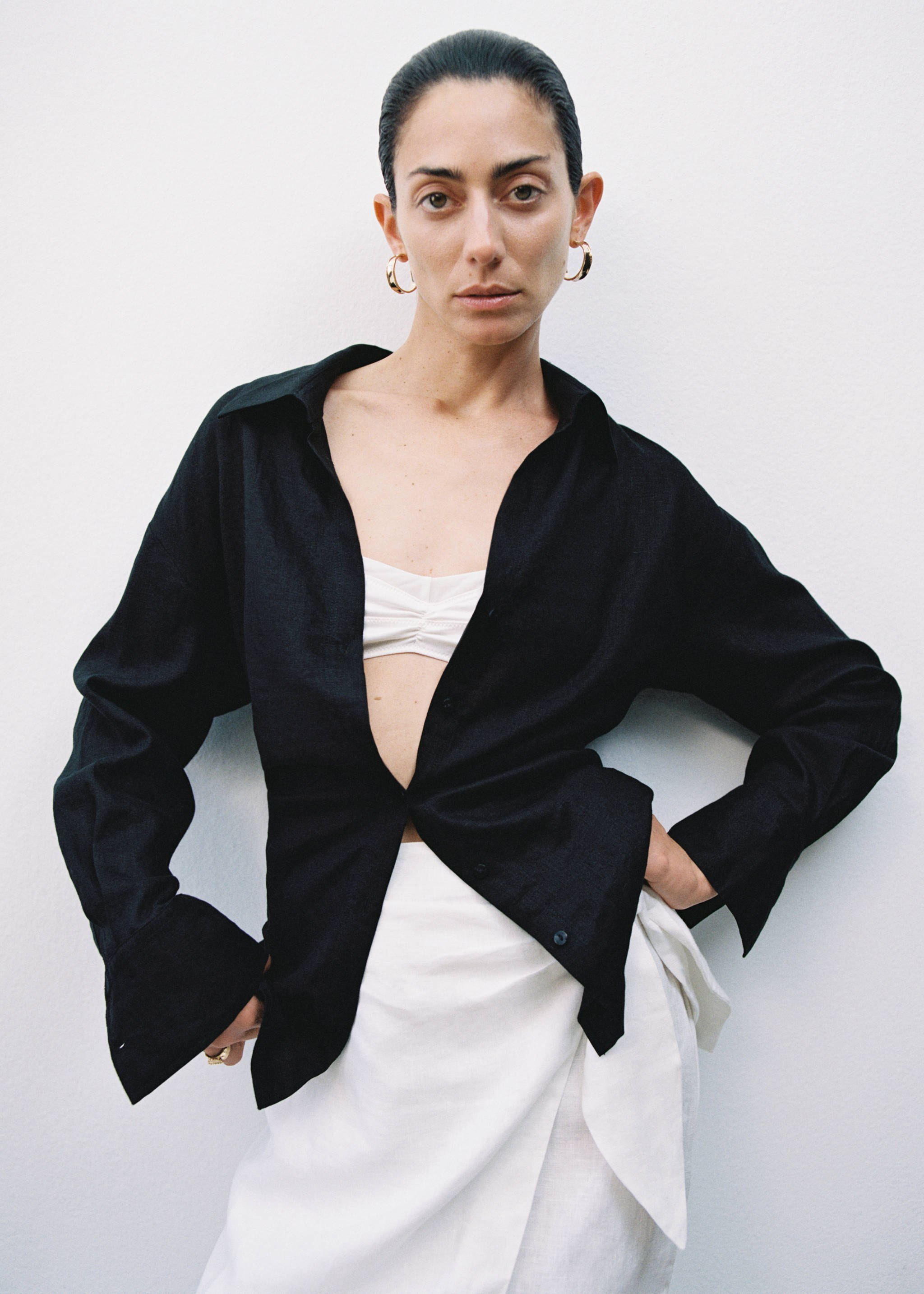 Chemise 100 % lin manches longues - Détail de l'article 7