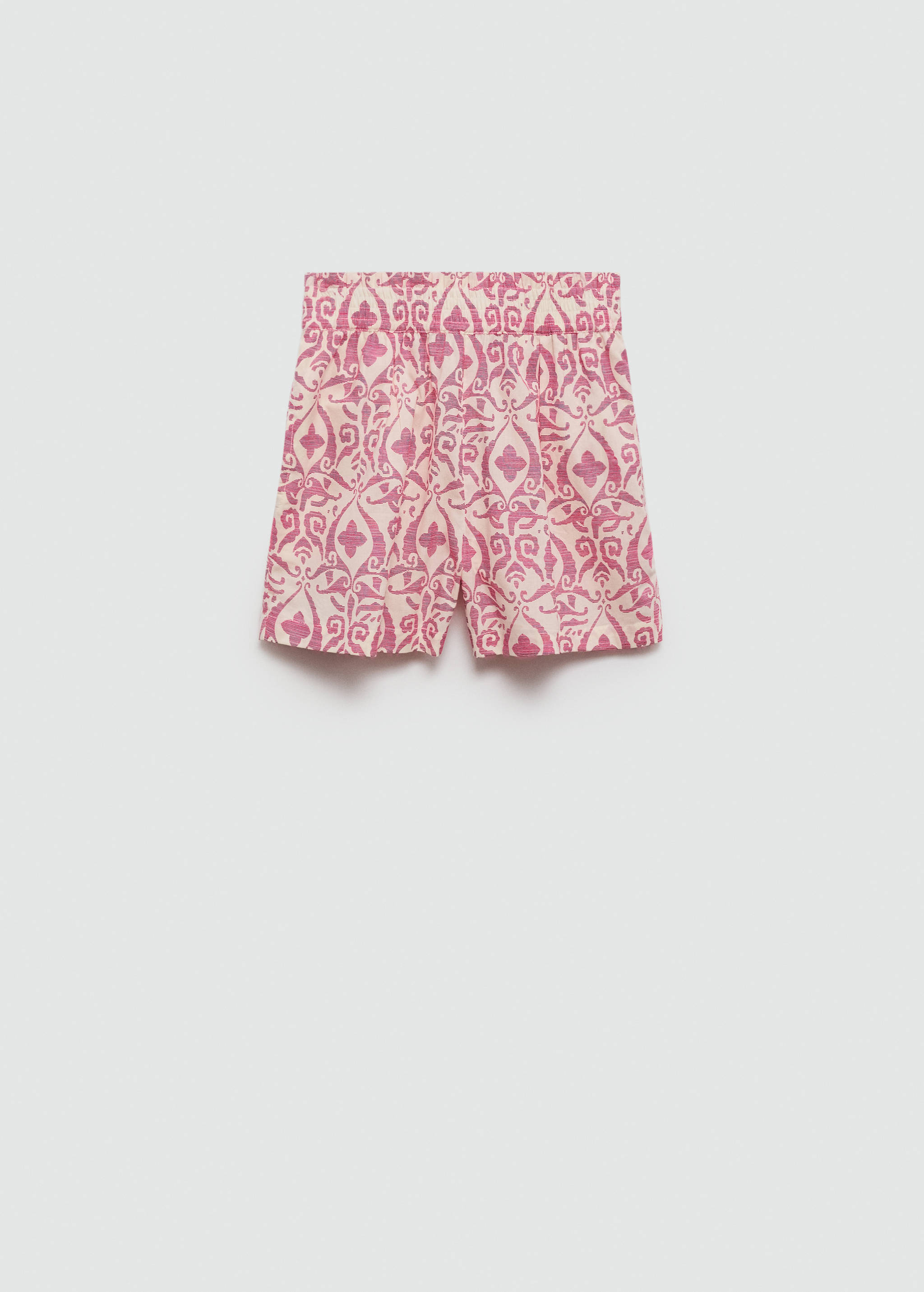 Printed cotton-blend short - Article without model