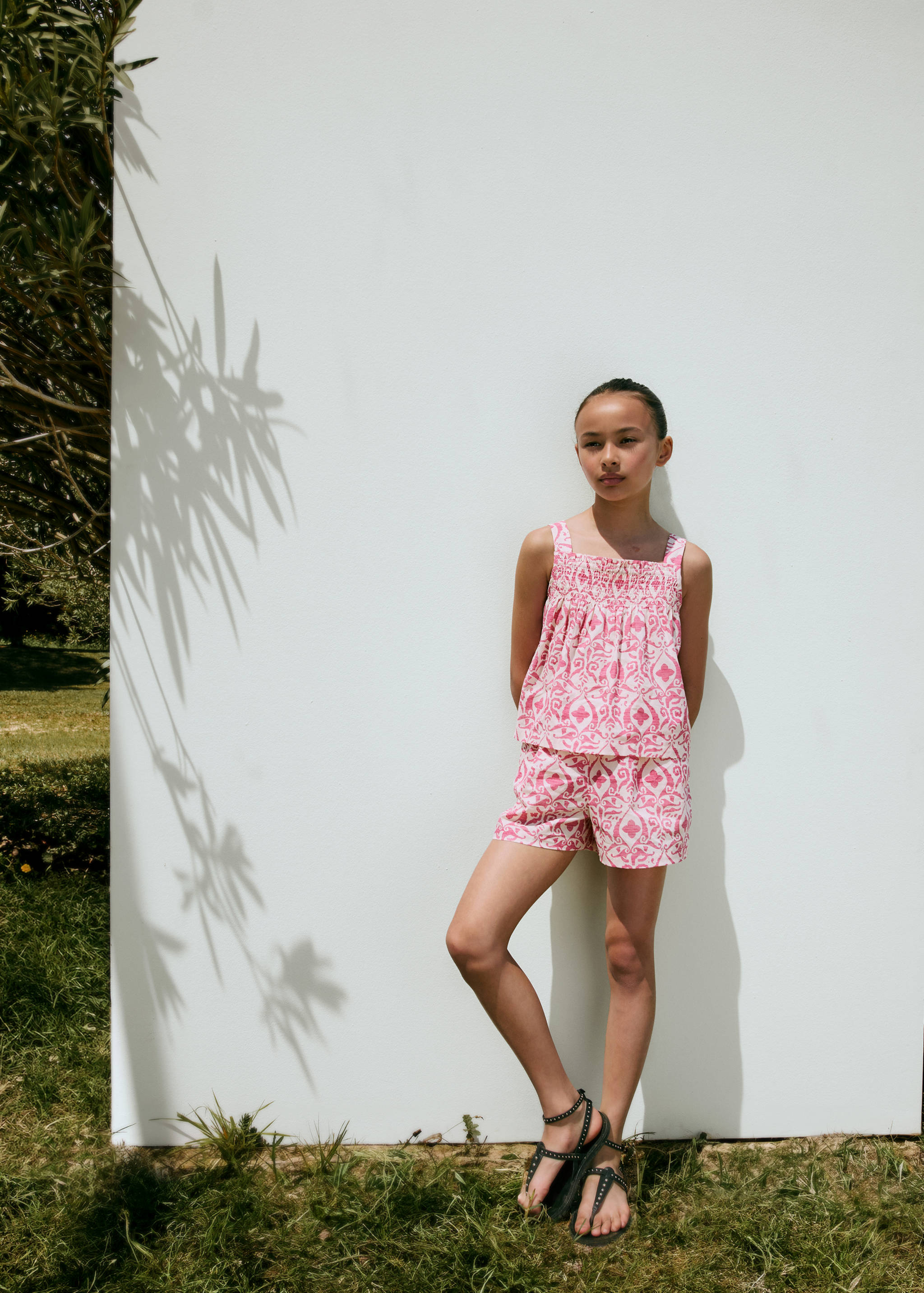 Printed cotton-blend short - Details of the article 5