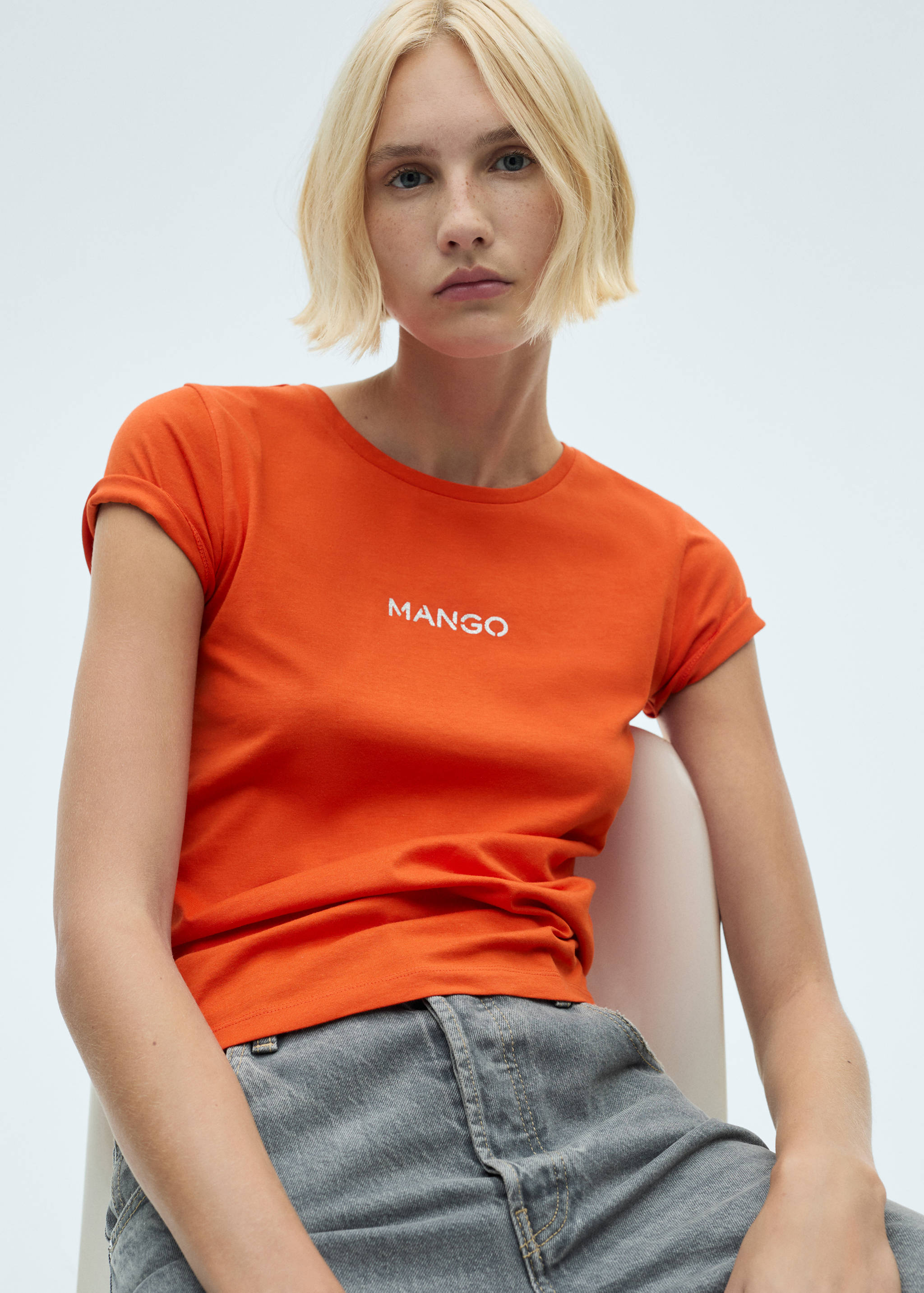 Logo cotton T-shirt - Medium plane