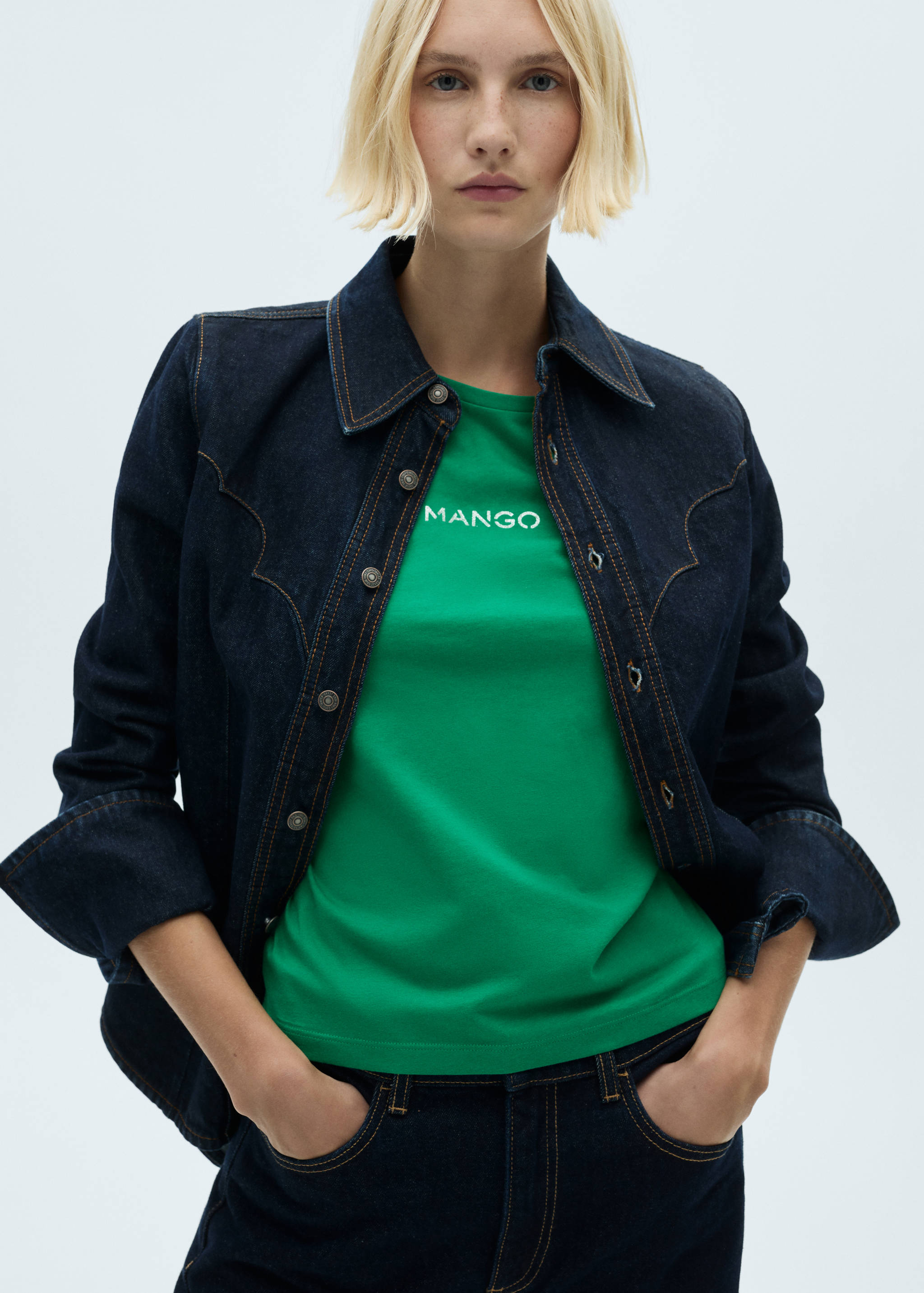 Logo cotton T-shirt - Medium plane