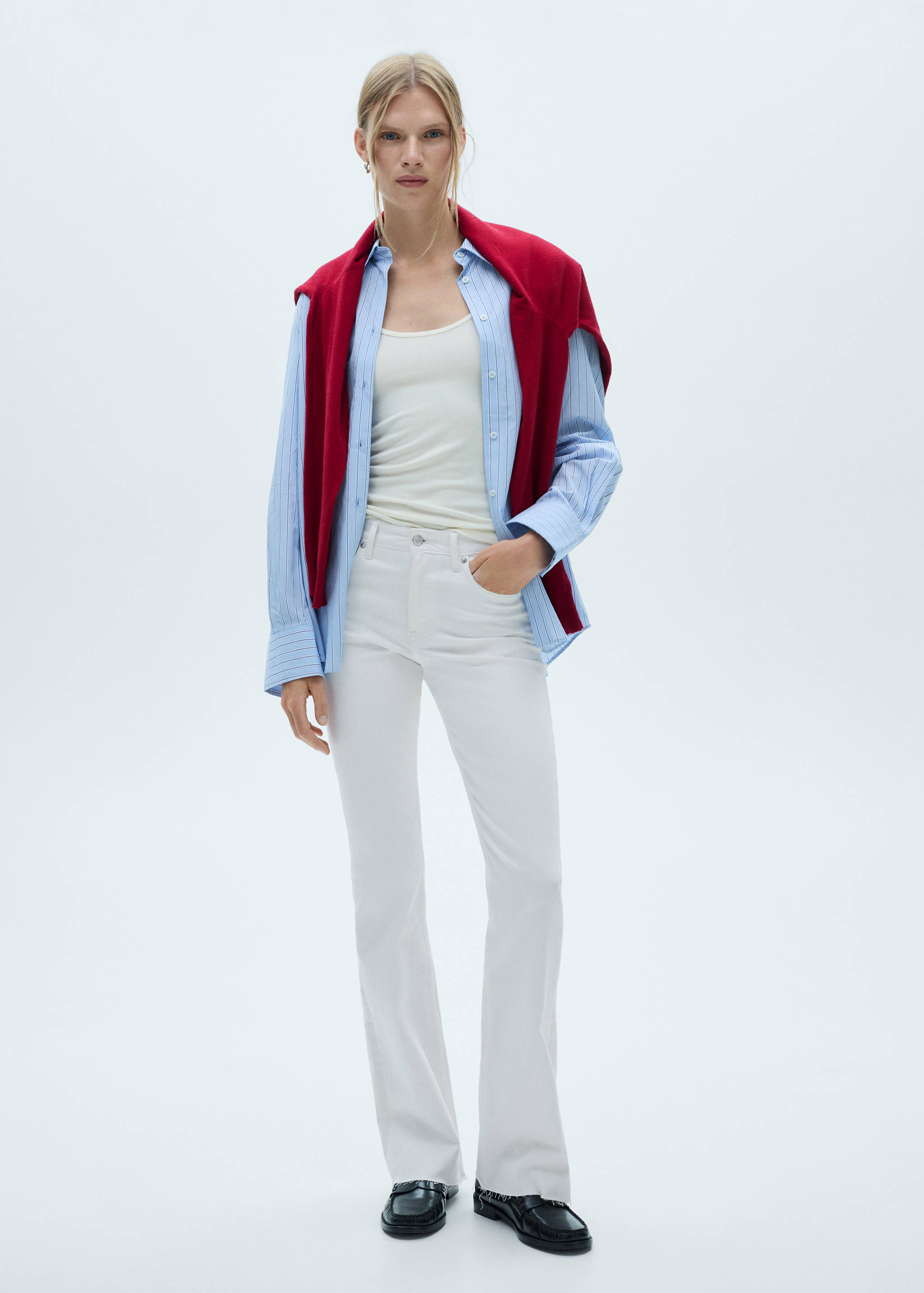 Jeans flare taille normale - Plan général