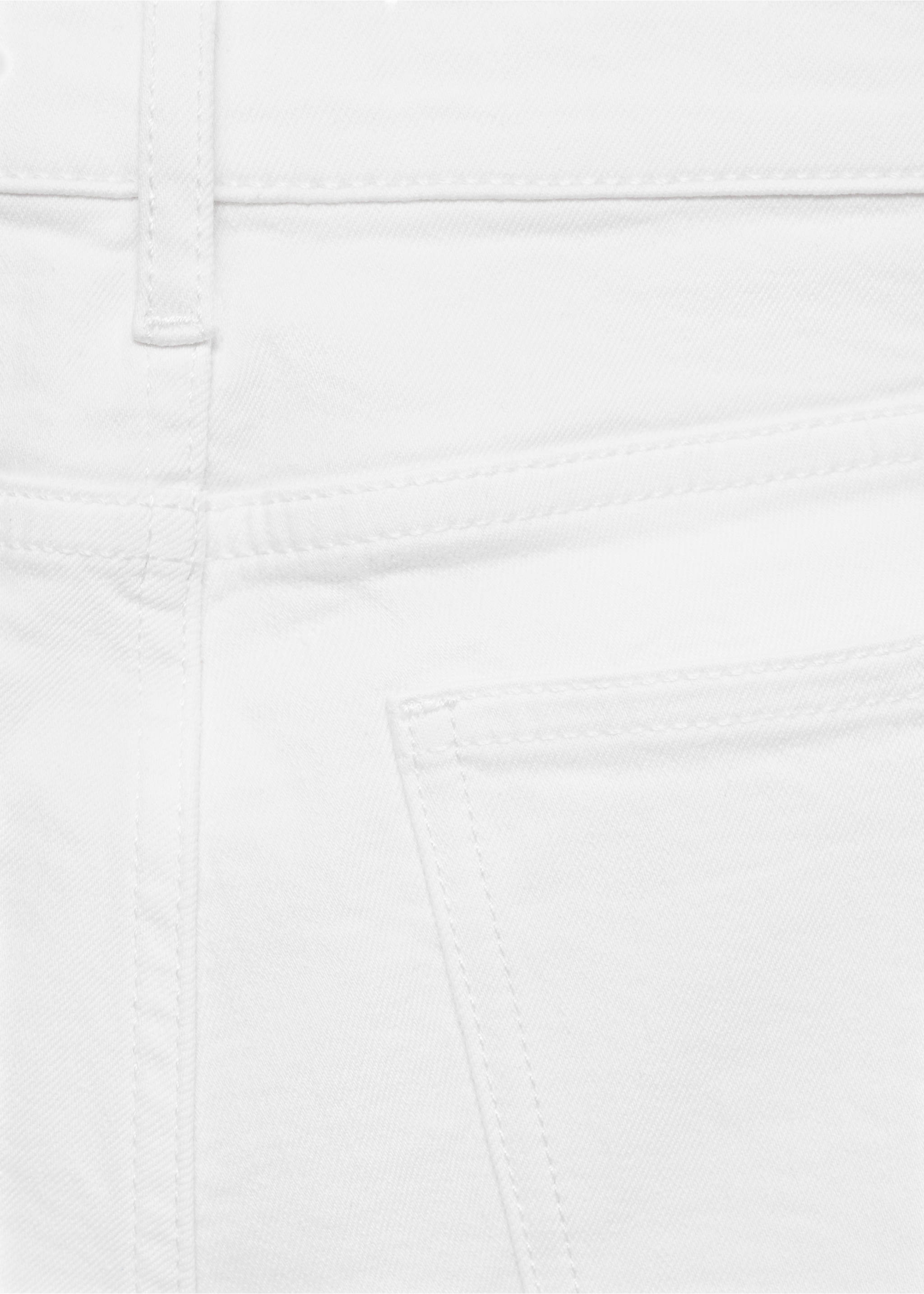 Jeans flare tiro medio - Detalle del artículo 0, Blanco. Ref: 77020357-00.