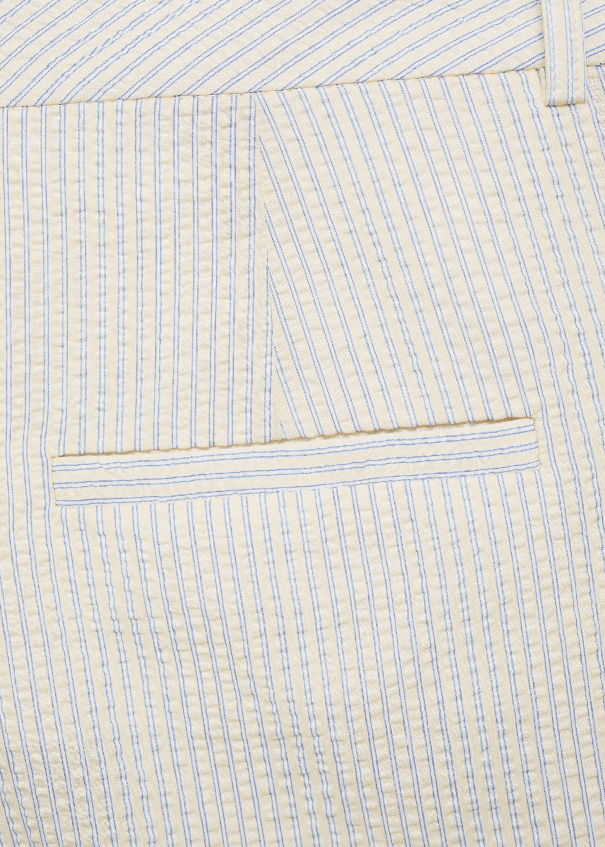 Striped cotton Bermuda shorts - Details of the article 0