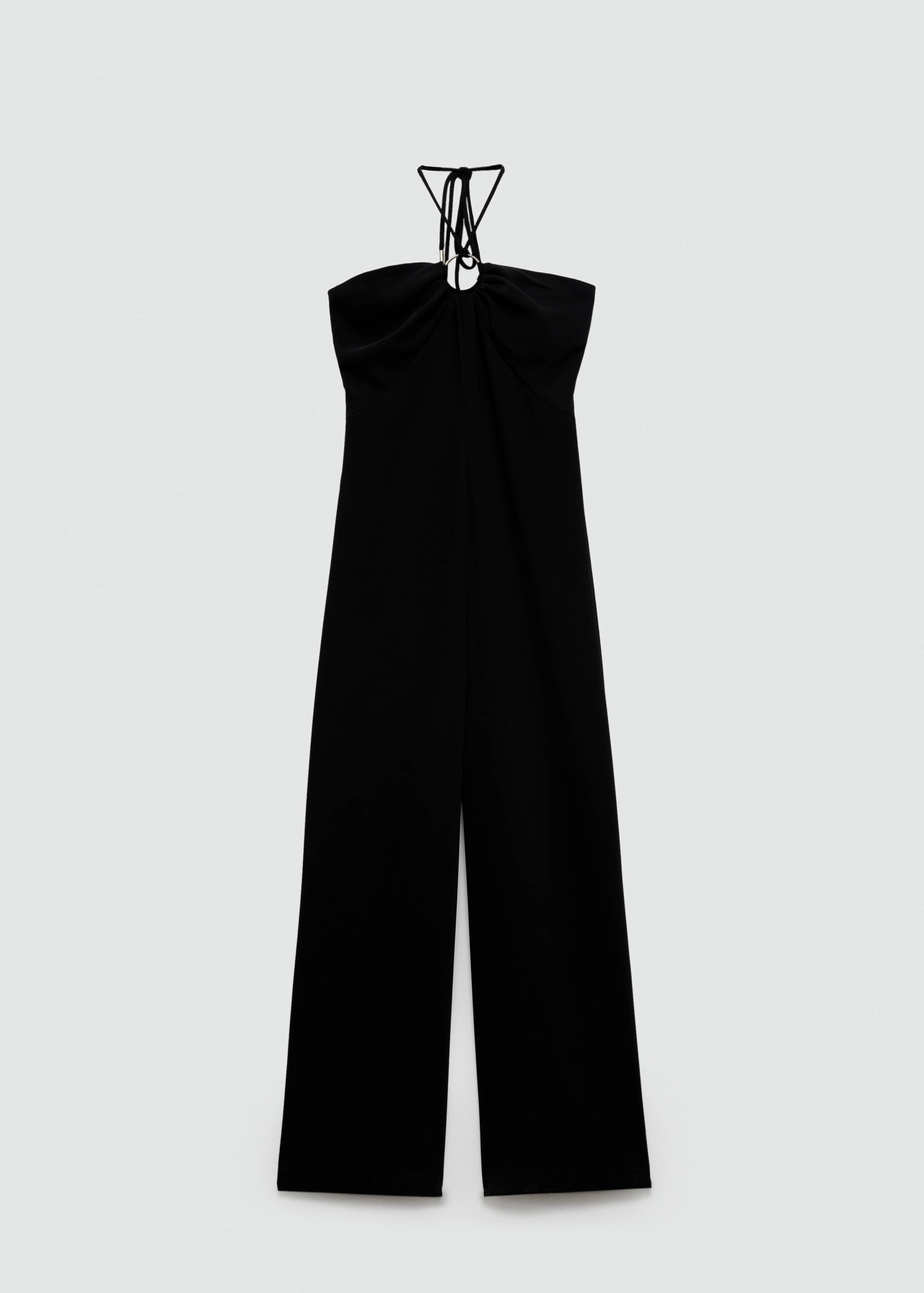 Halter-neck jumpsuit with ring - Article without model
