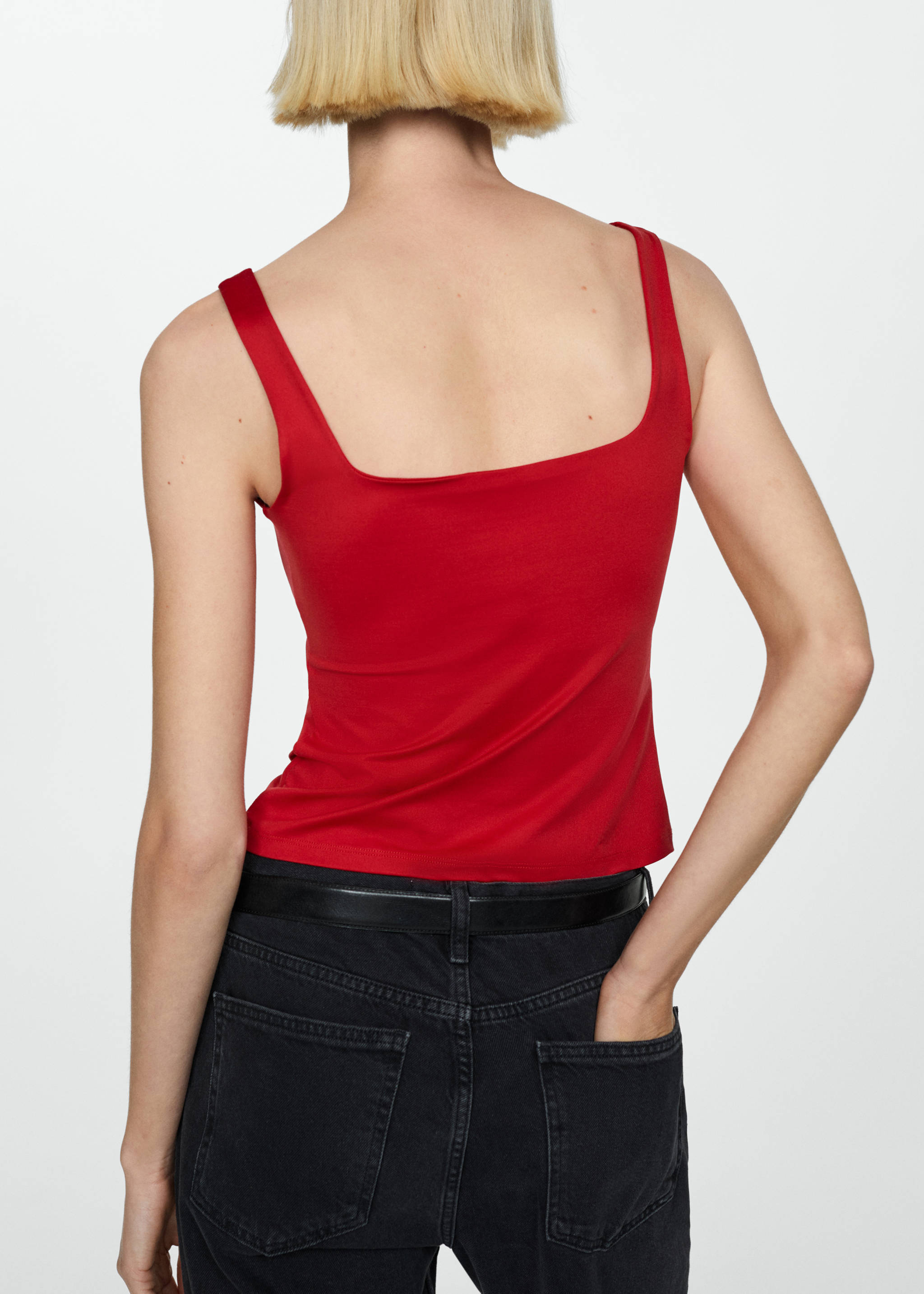 针织吊带上衣 - null