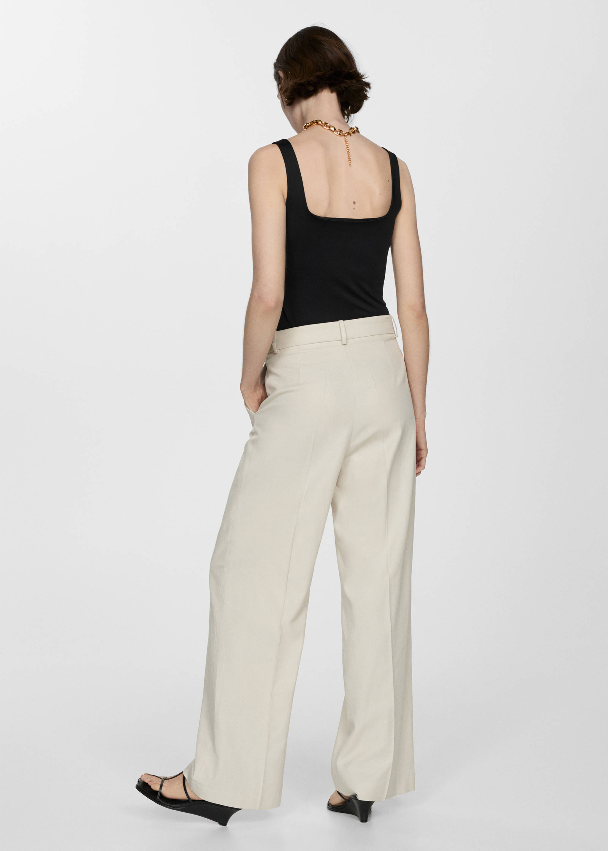 针织吊带上衣 - null