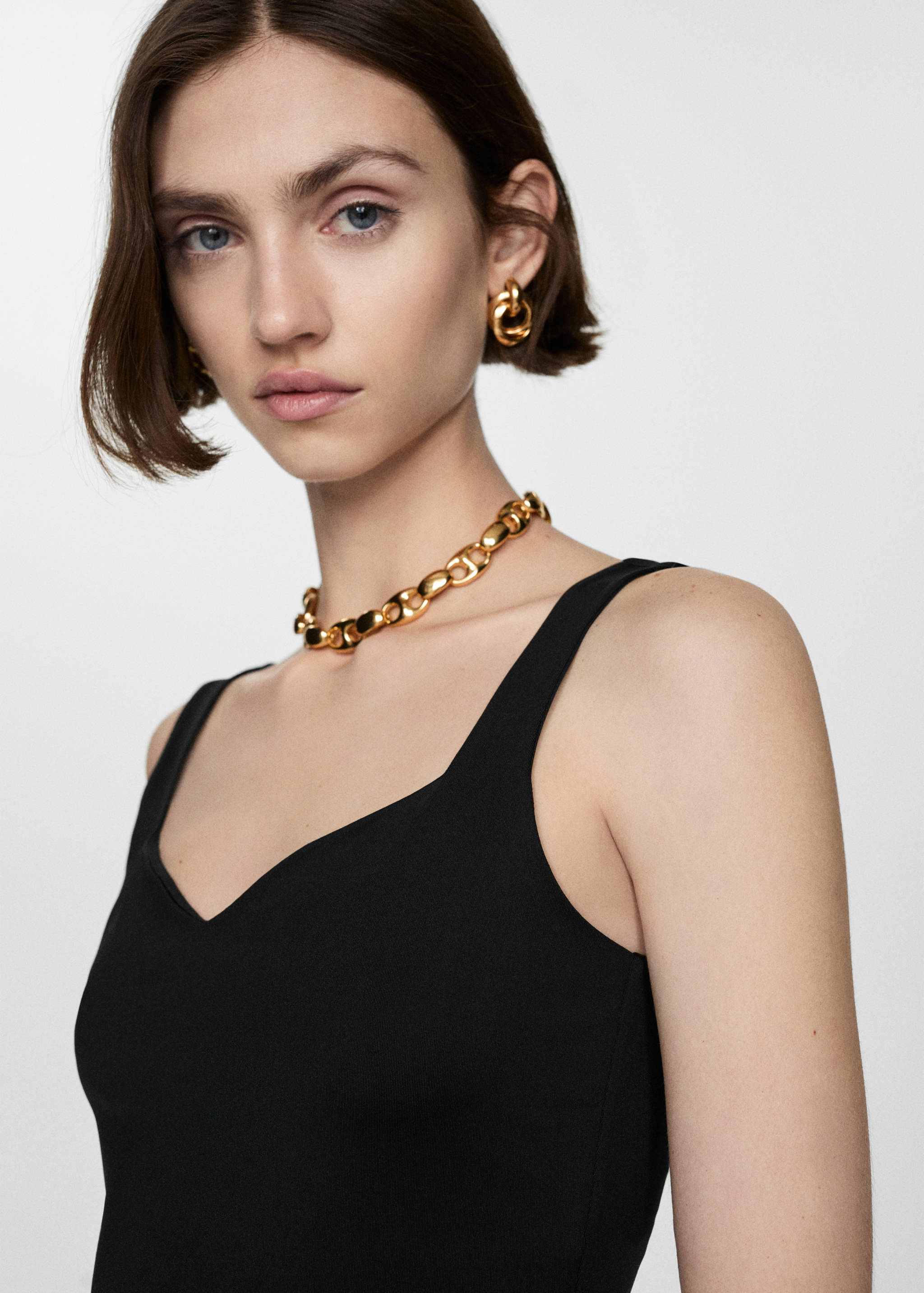 针织吊带上衣 - null