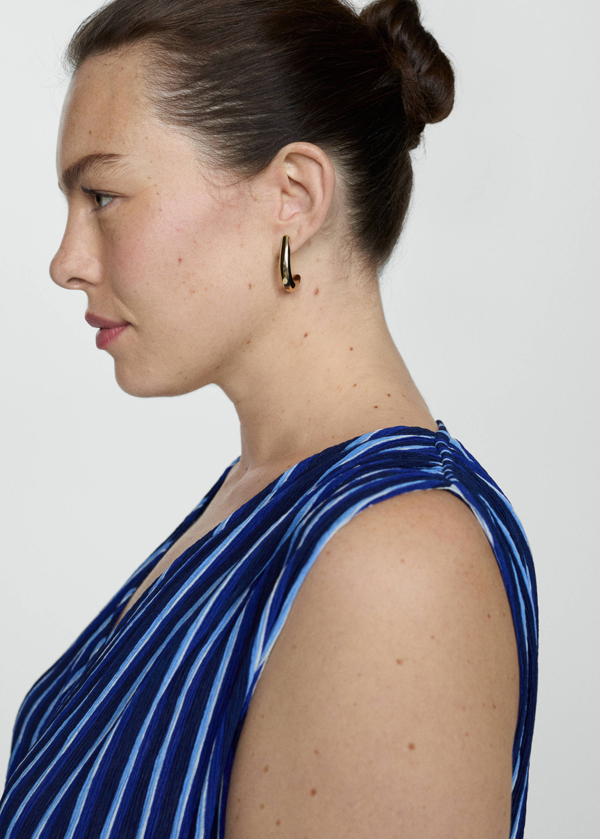 Vestido estampado rayas lazo - Detalle del artículo 4