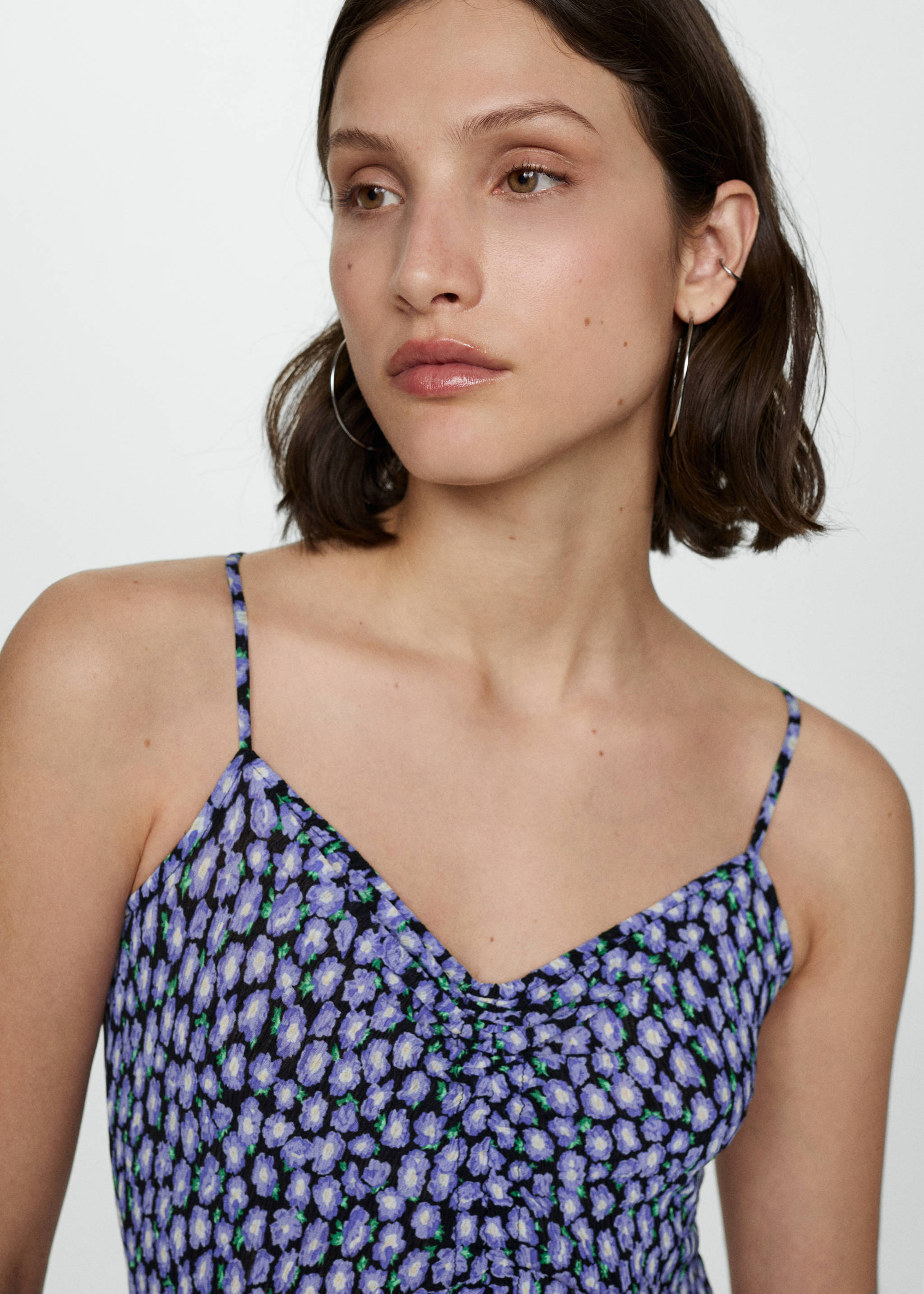 Long printed dress - Details of the article 1