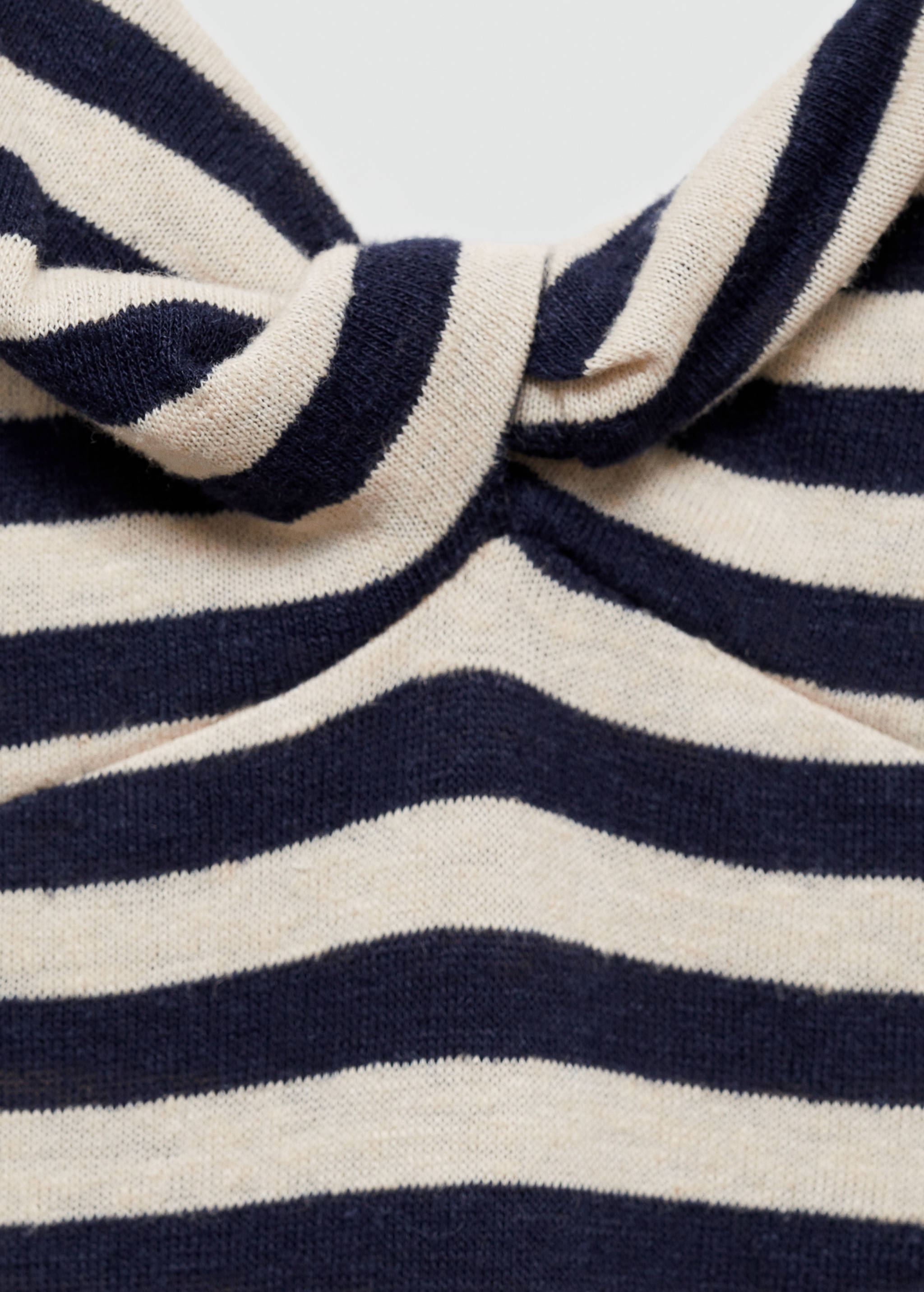 Linen dress with knot detail - Details of the article 8