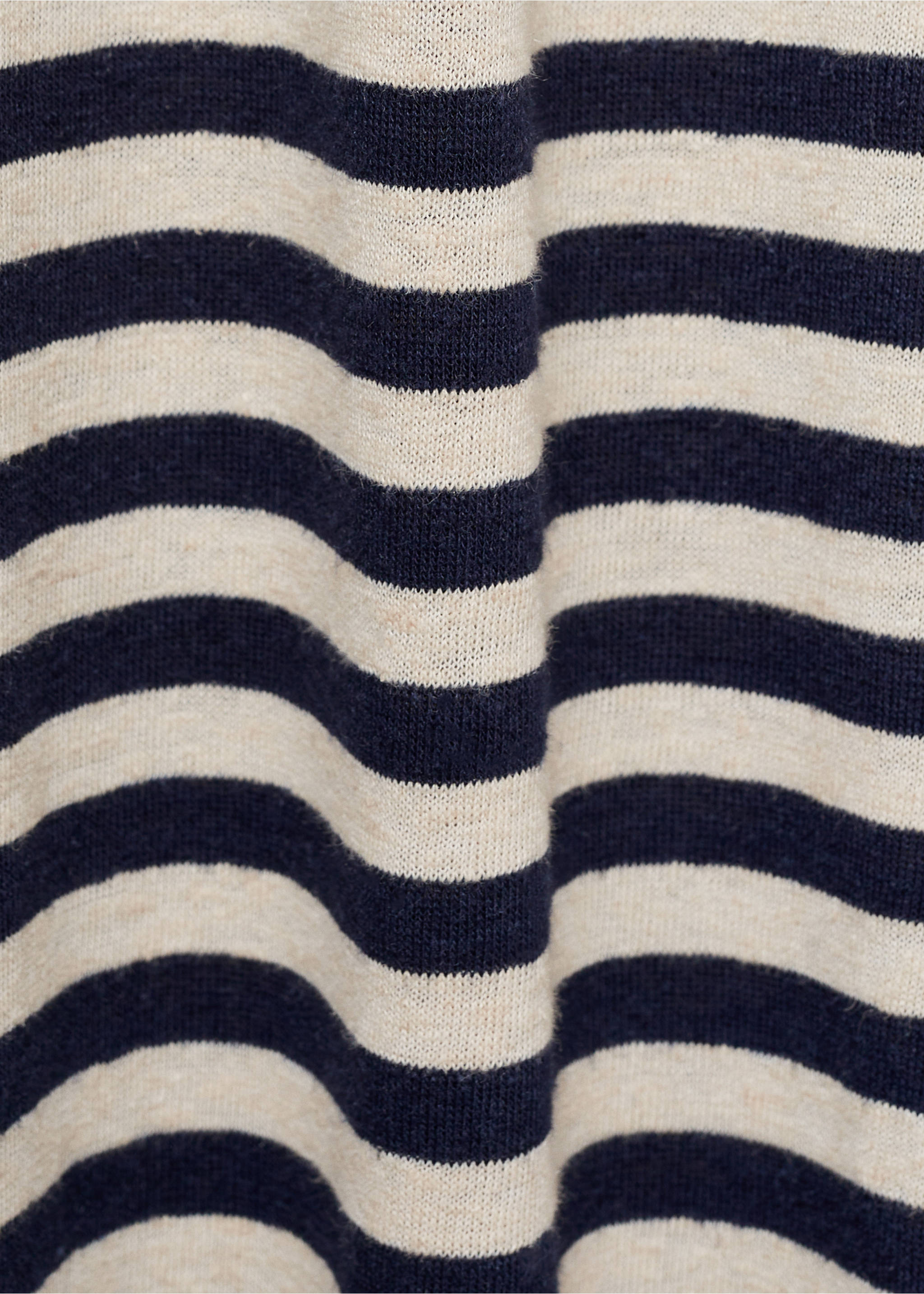 Robe lin détail nœud - Détail de l'article 0, Bleu marine foncé. Ref: 77020371-00.