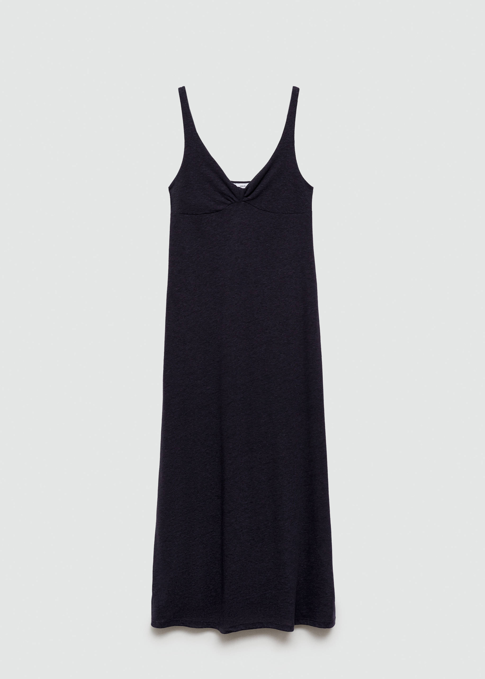 Linen dress with knot detail - Article without model