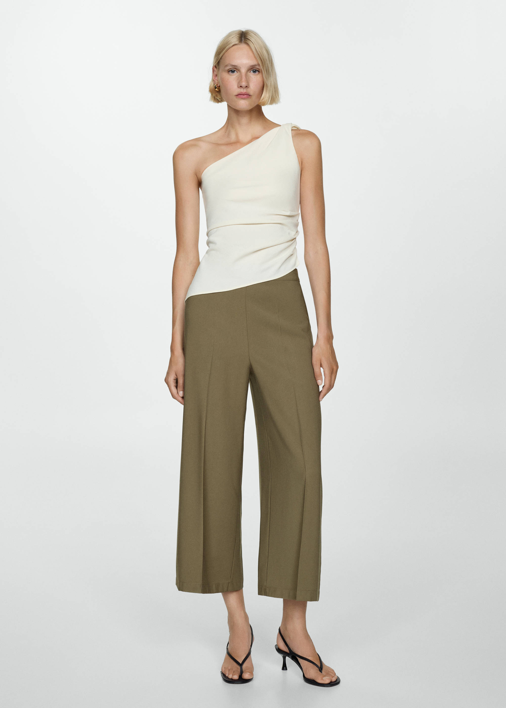 Pantalon crop fluide - Plan général