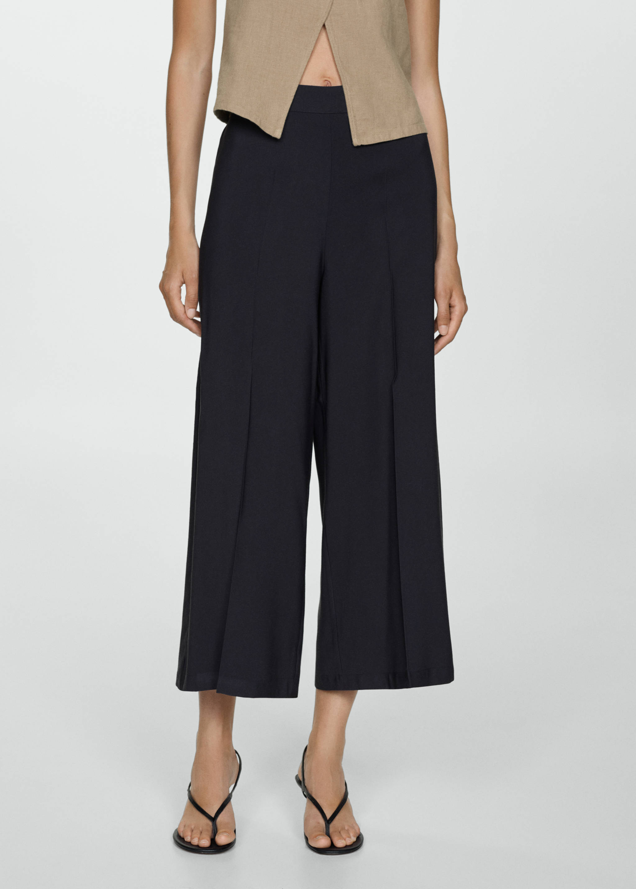 Pantalon crop fluide - Plan moyen