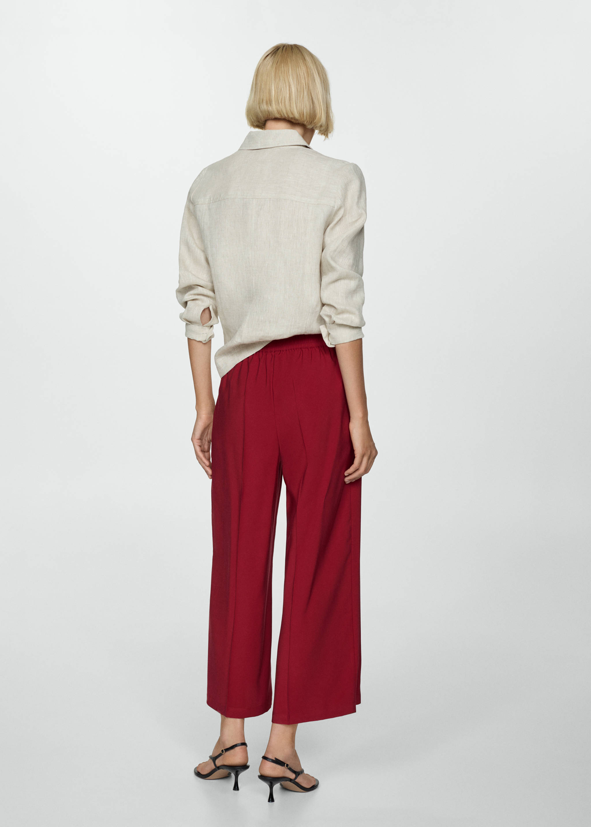 Pantalon crop fluide - Verso de l’article