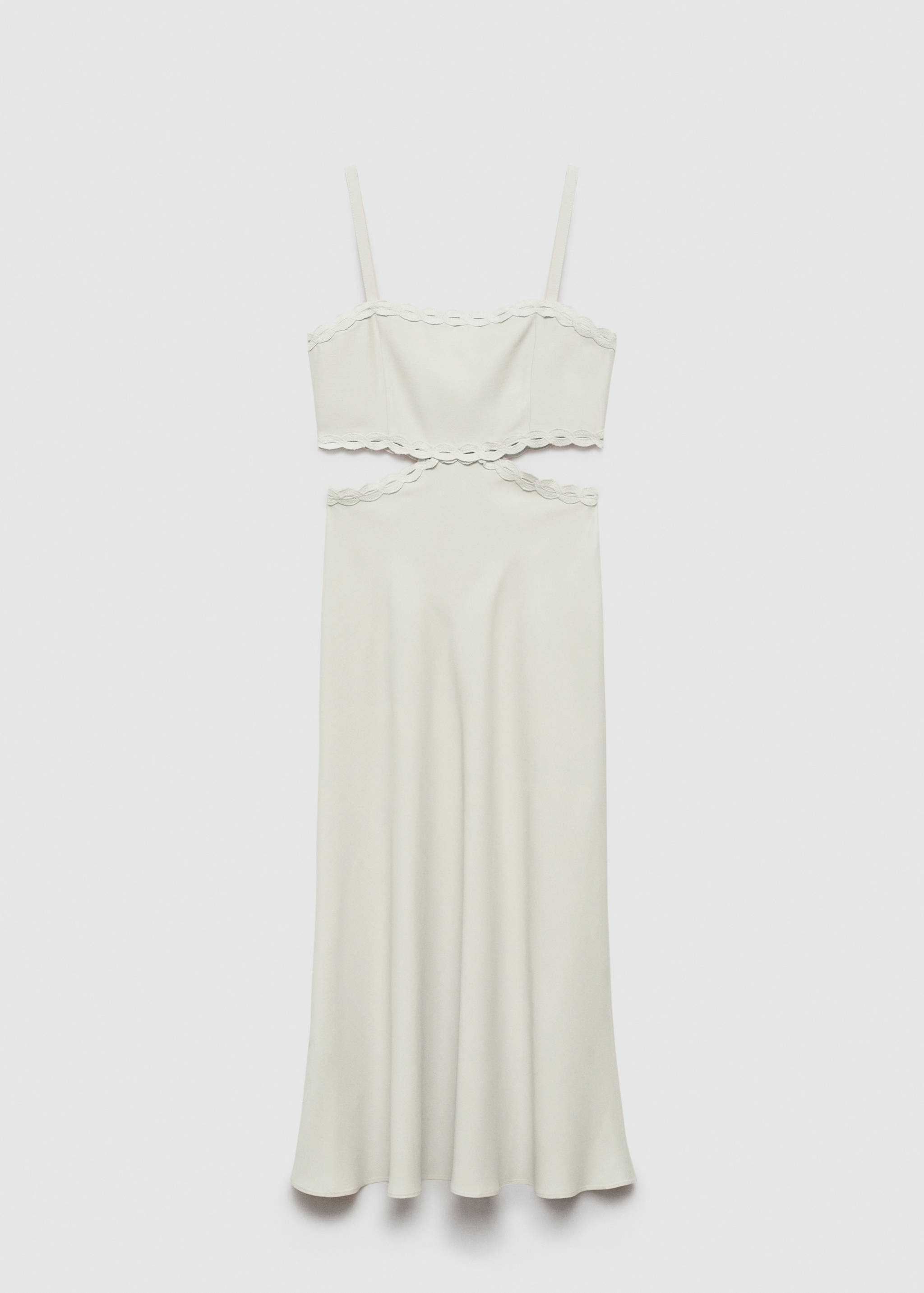 Slit dress with lace detail - Article without model