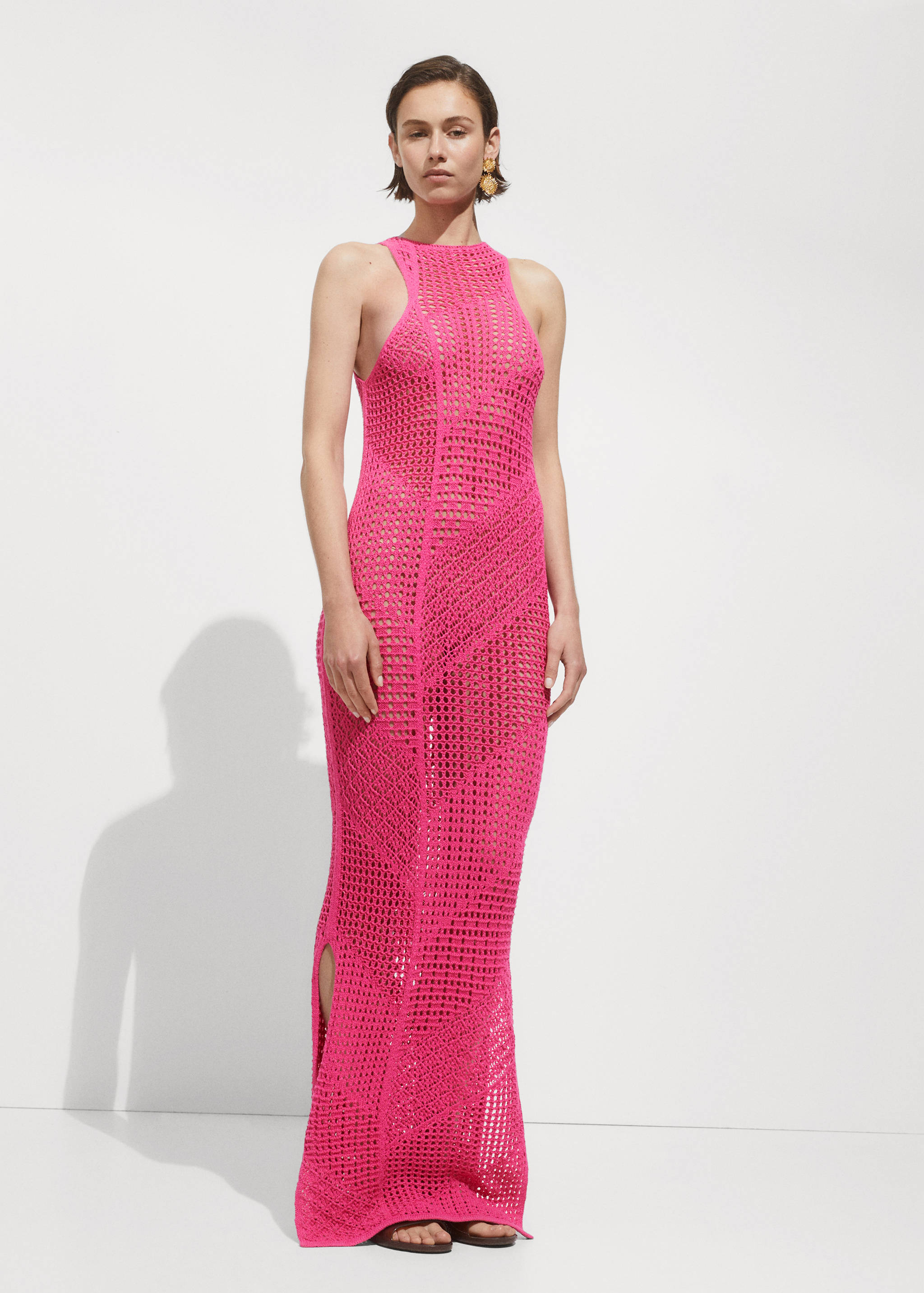 Vestido largo crochet - Plano general