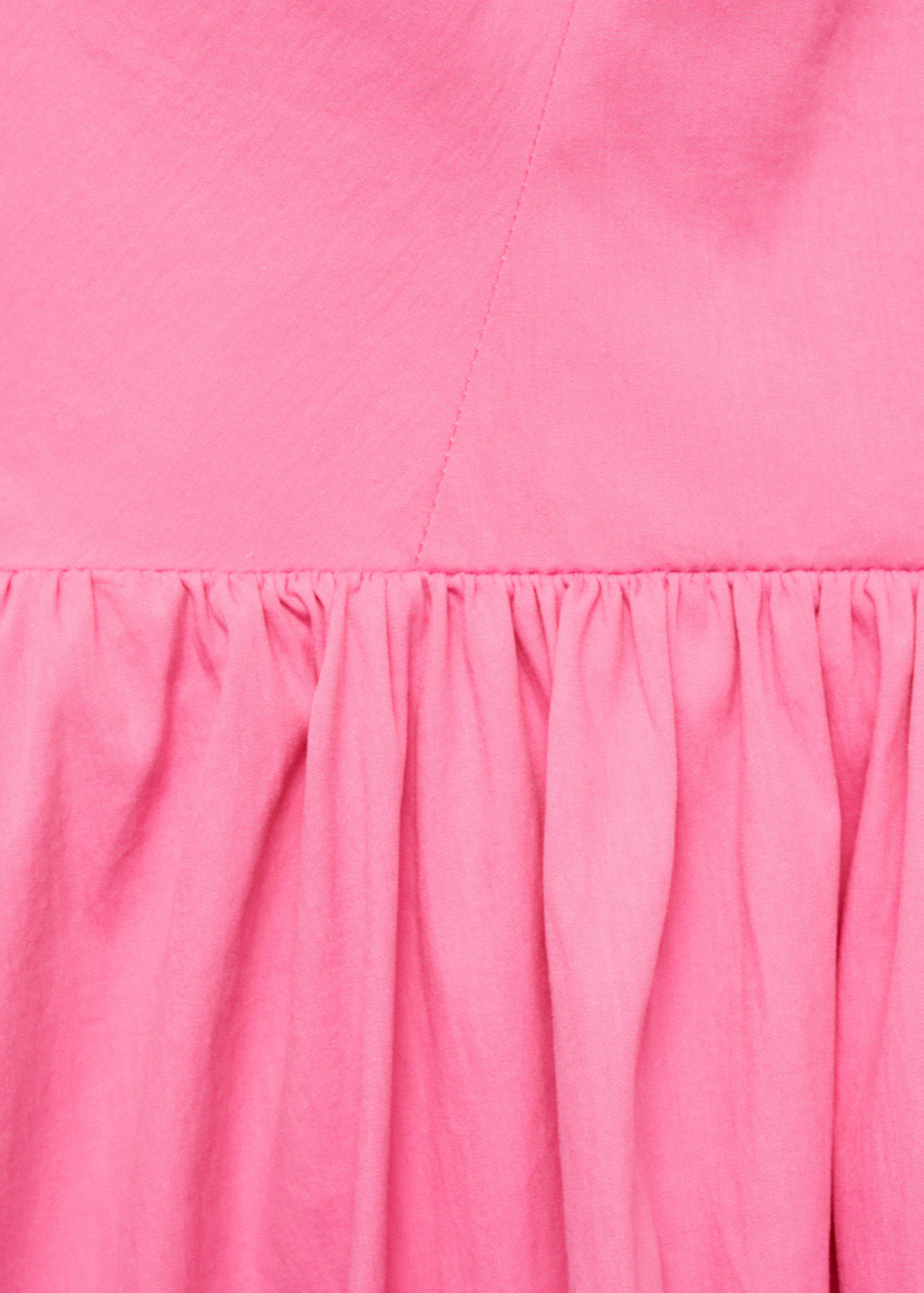 Cotton dress with gathered neckline - Details of the article 0