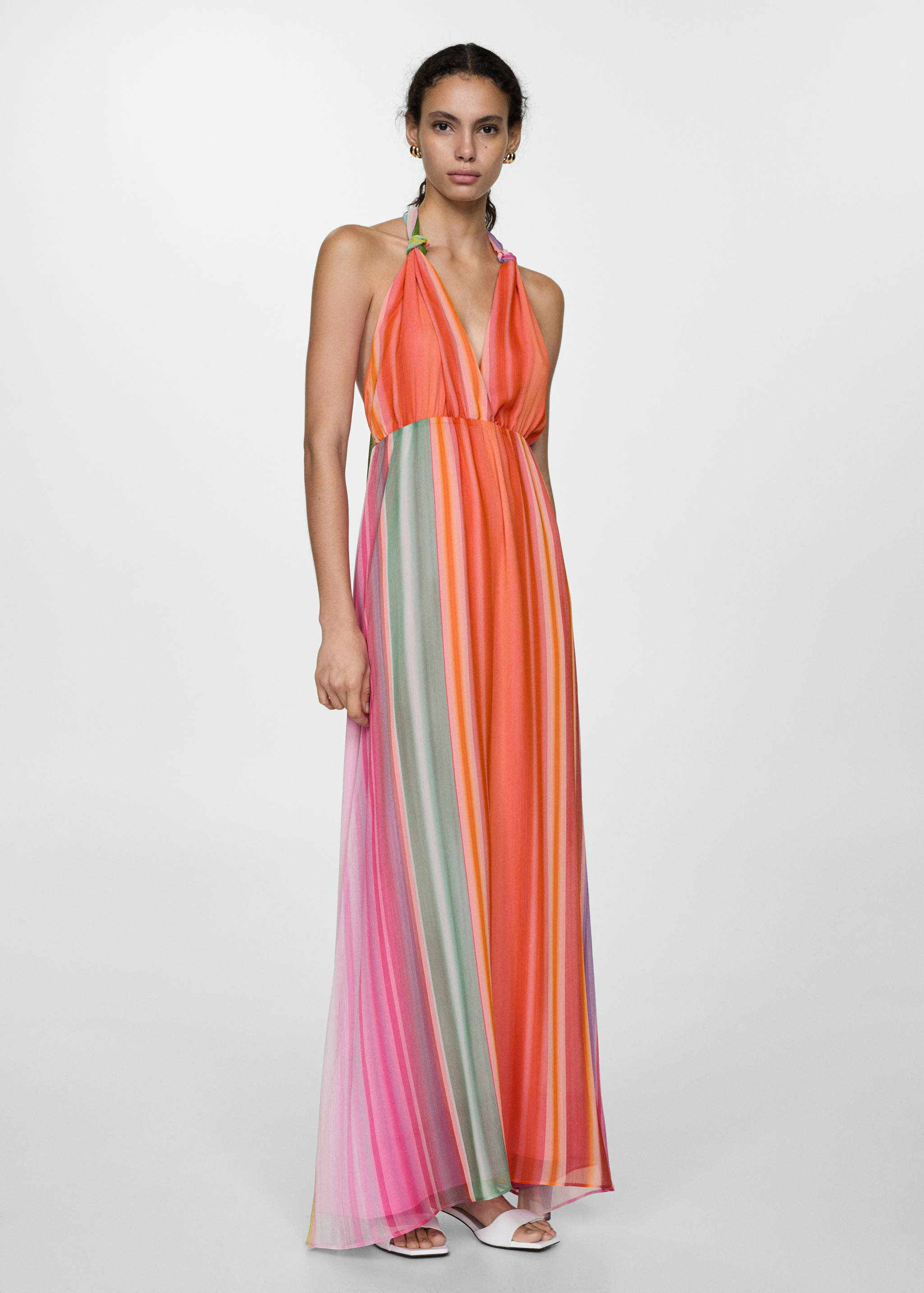 Knot print dress - General plane