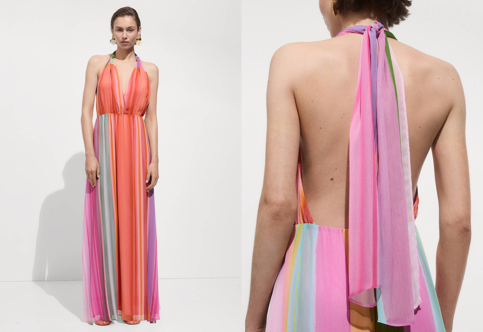 Knot print dress - Panoramic plane