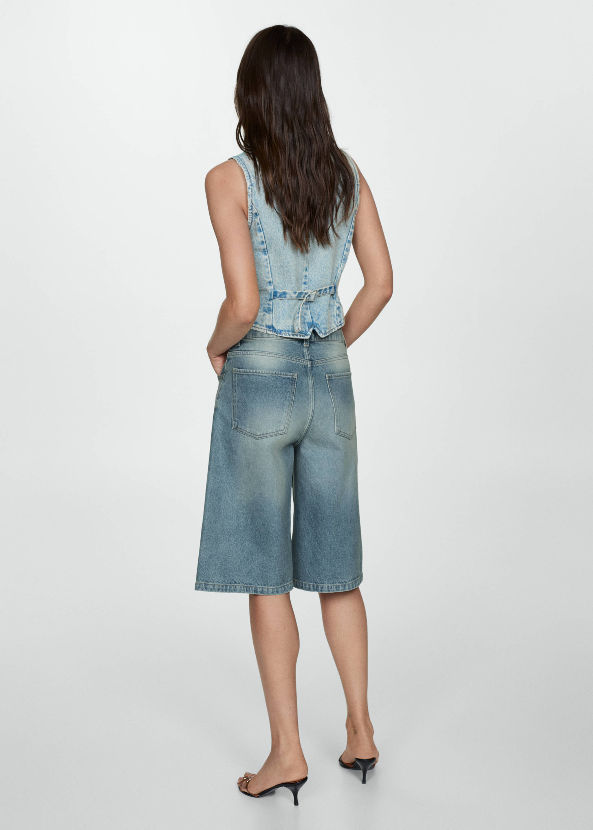 宽松牛仔短裤 - null