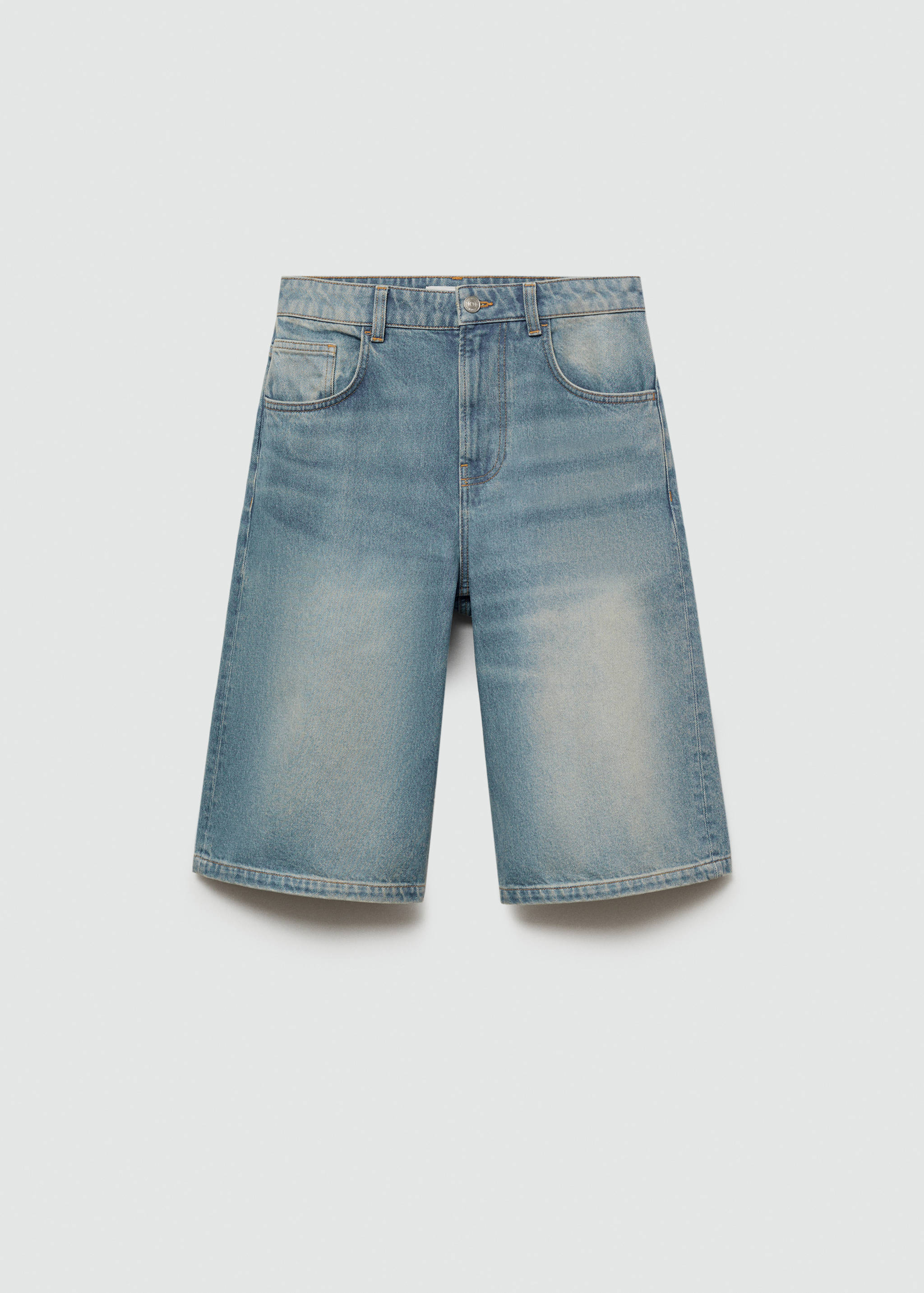 宽松牛仔短裤 - null