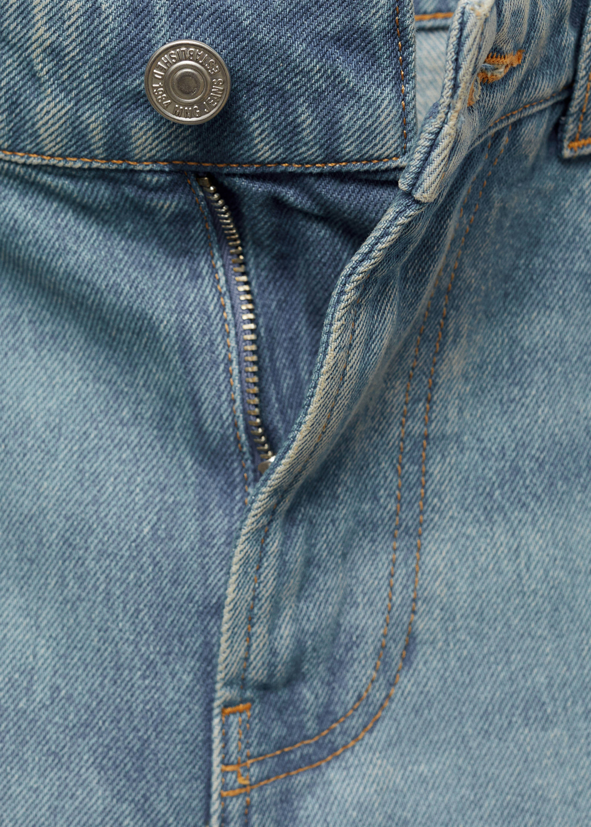 宽松牛仔短裤 - null