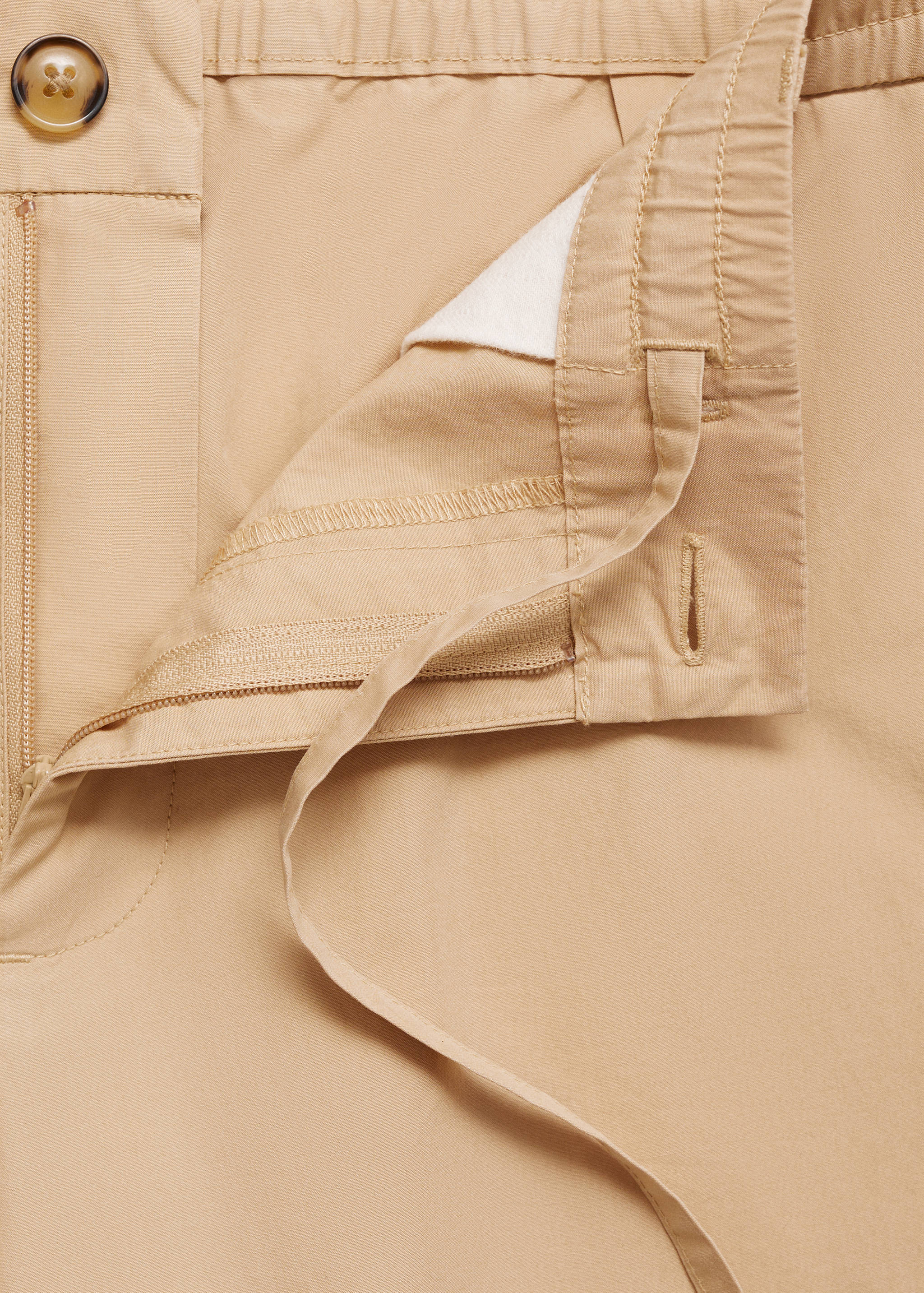 Drawstring cotton trousers - Details of the article 8