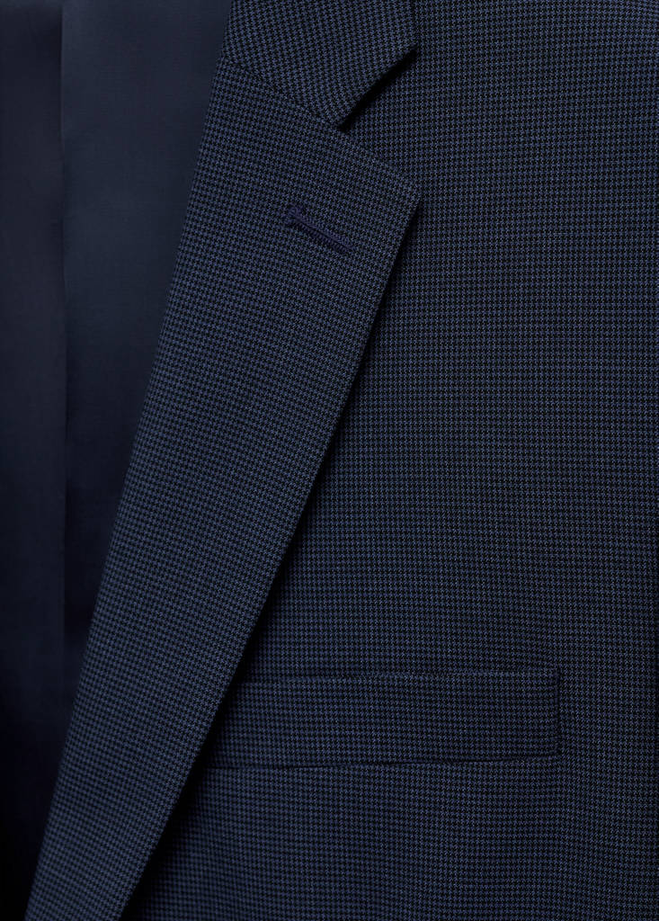 Super slim-fit suit jacket in stretch fabric — Ink Blue