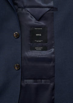 Super slim-fit suit jacket in stretch fabric — Ink Blue 9