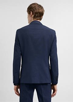 Super slim-fit suit jacket in stretch fabric — Ink Blue 12