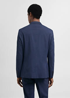 Super slim-fit suit jacket in stretch fabric — Ink Blue 20