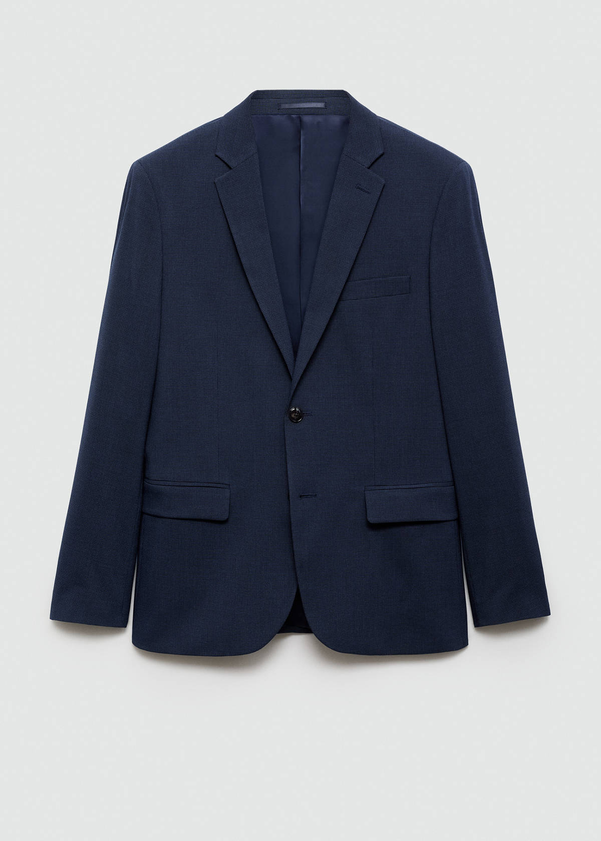 Super slim-fit suit jacket in stretch fabric — Ink Blue