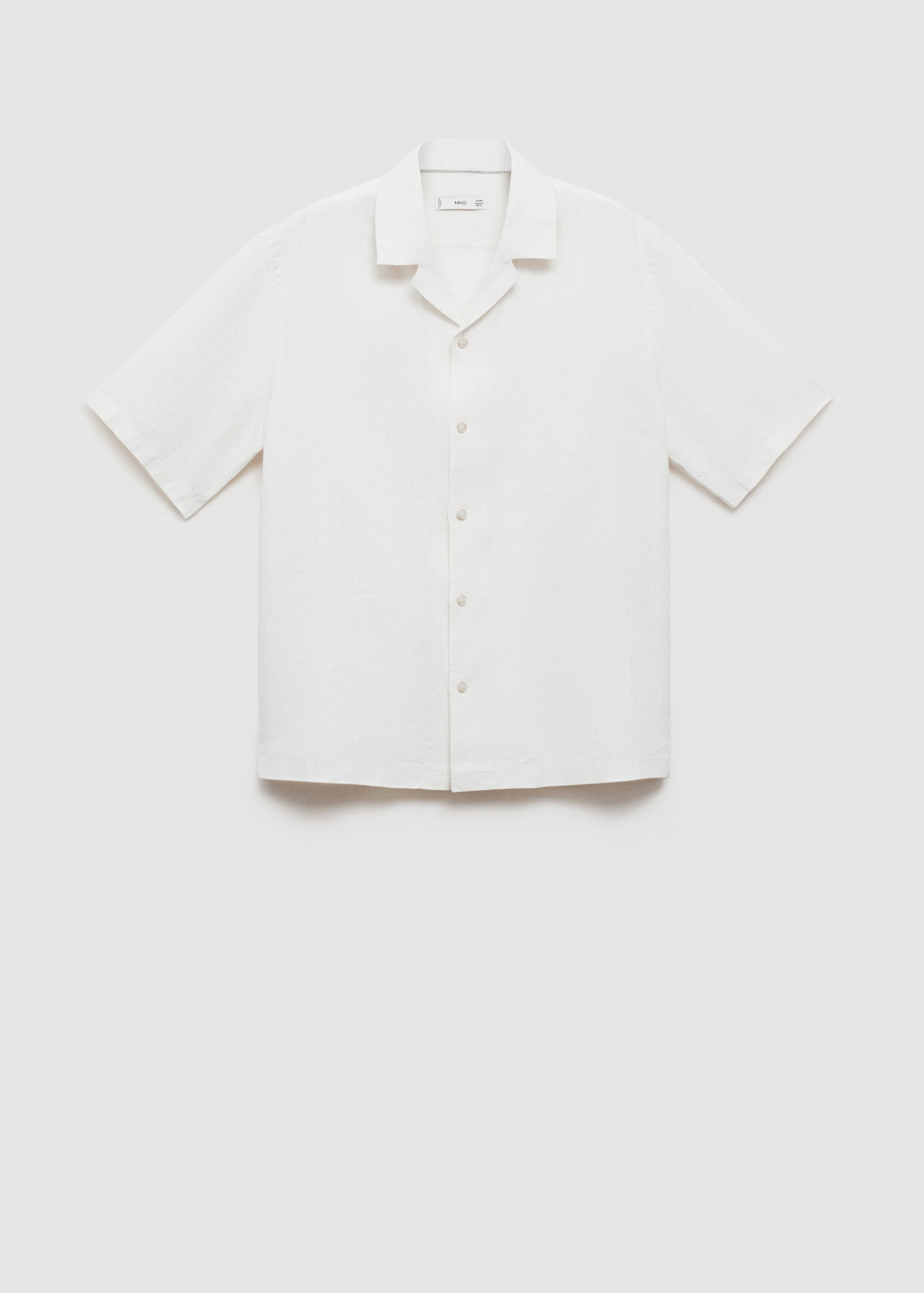 Regular-fit 100% linen shirt - Article without model